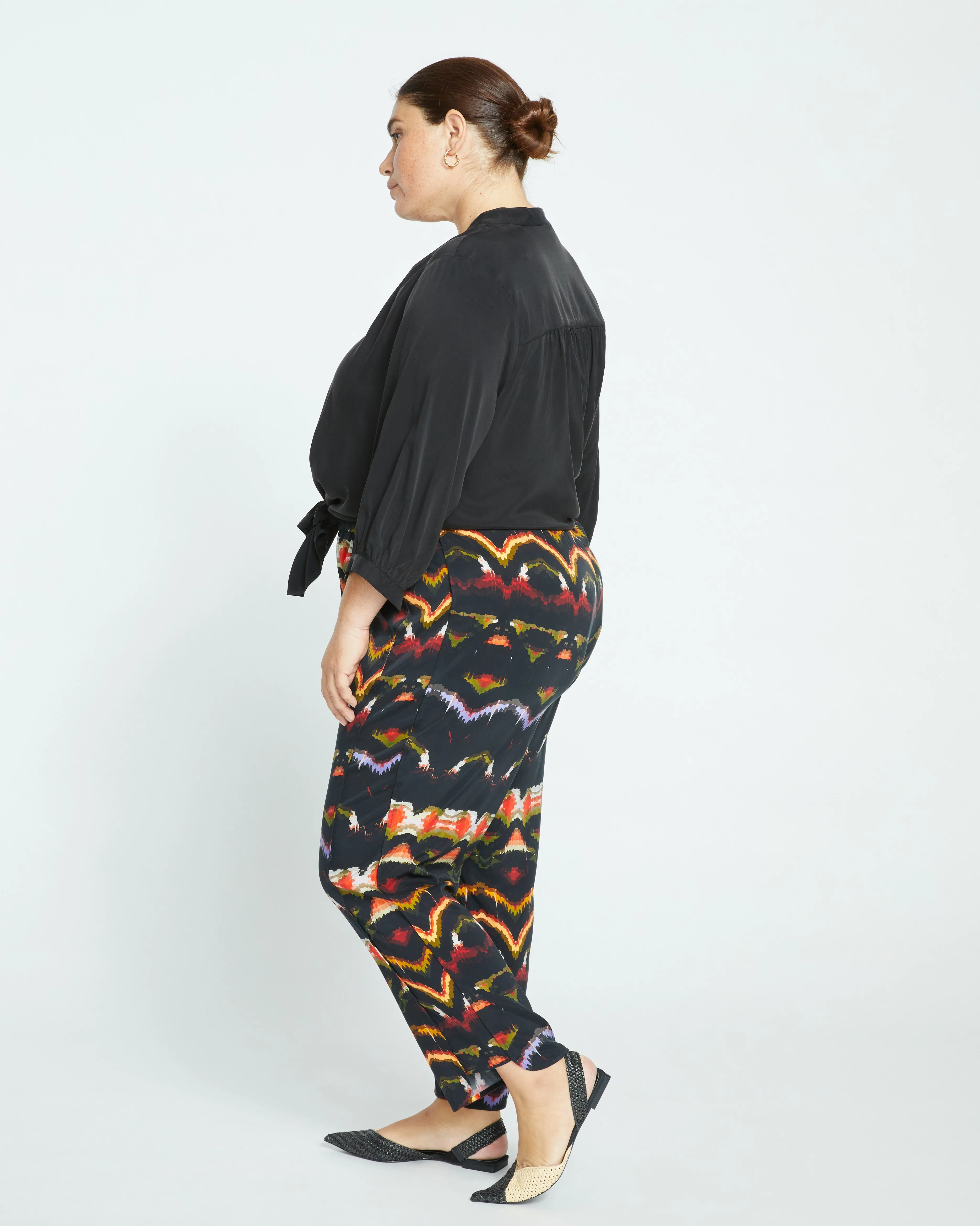 Cooling Stretch Cupro Pants - Midnight Ikat sold by Universal Standard product image thumbnail 3