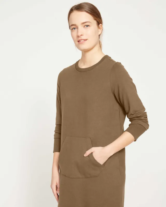 Classic Light Terry Sweatshirt Dress - Crocodile sold by Universal Standard