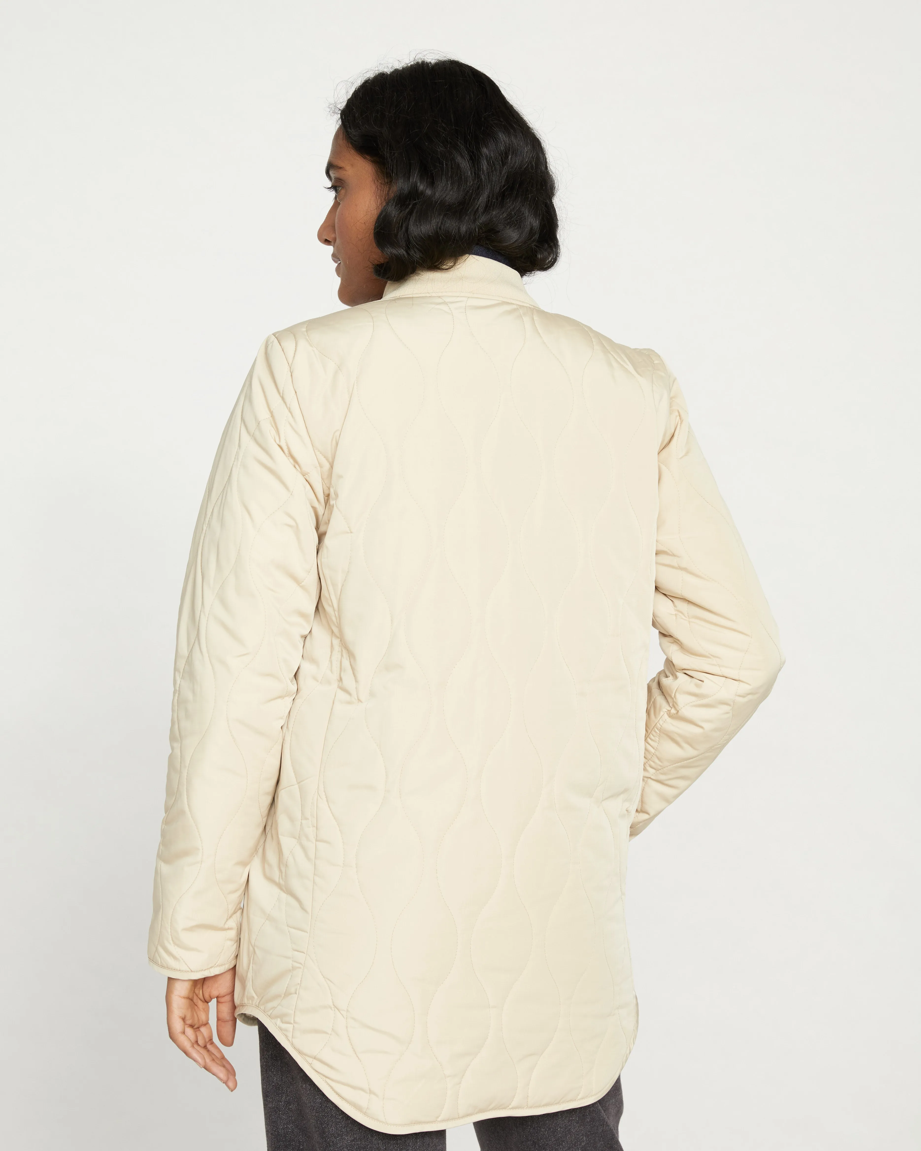Hudson Quilted Coat - Ceramic sold by Universal Standard product image thumbnail 4