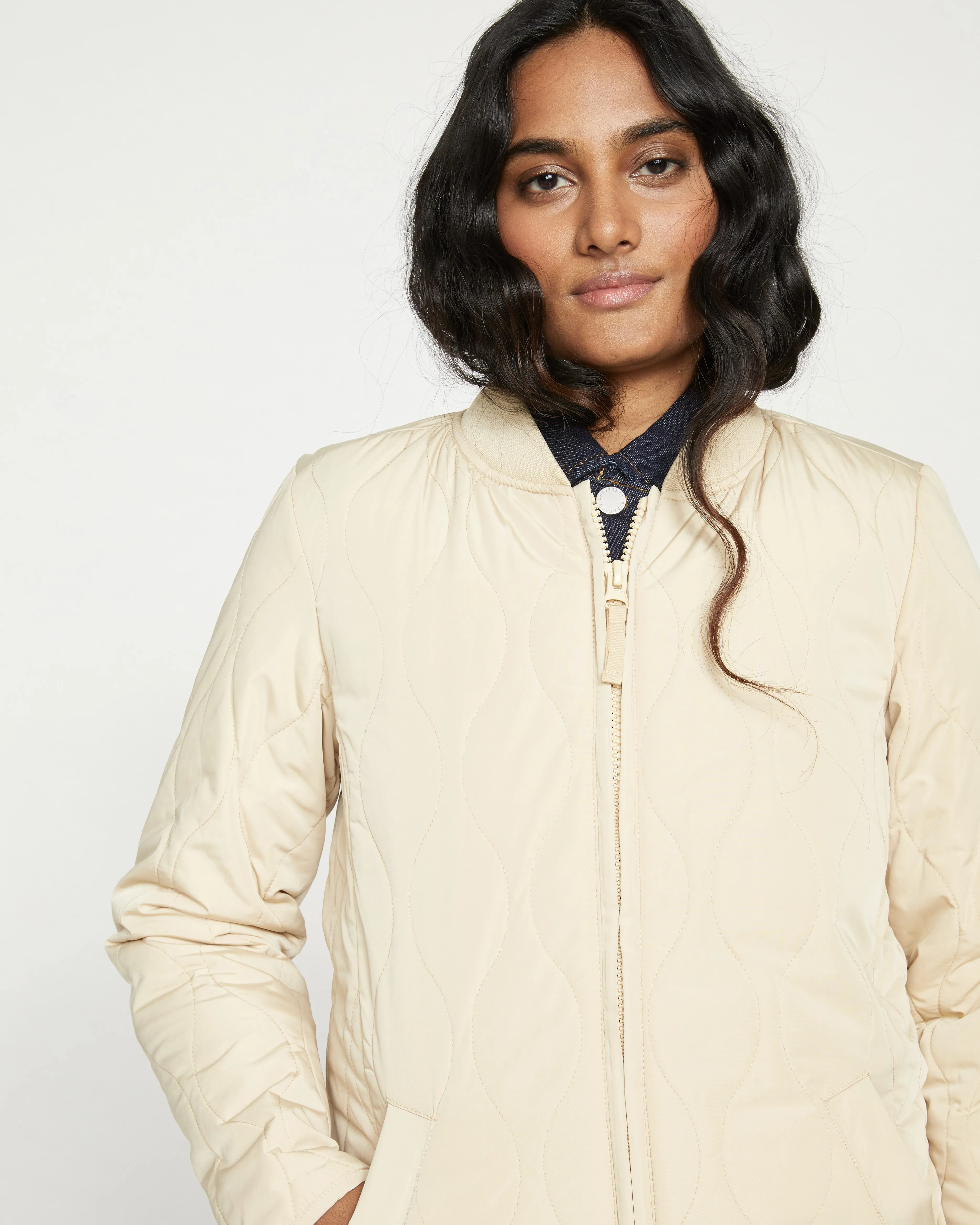 Hudson Quilted Coat - Ceramic sold by Universal Standard product image thumbnail 2