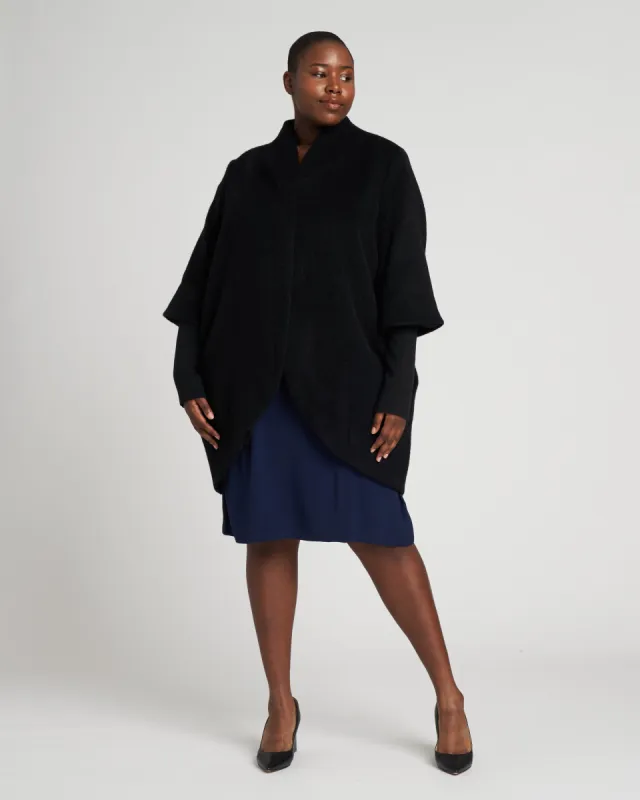 Talfer Cocoon Coat - Black sold by Universal Standard