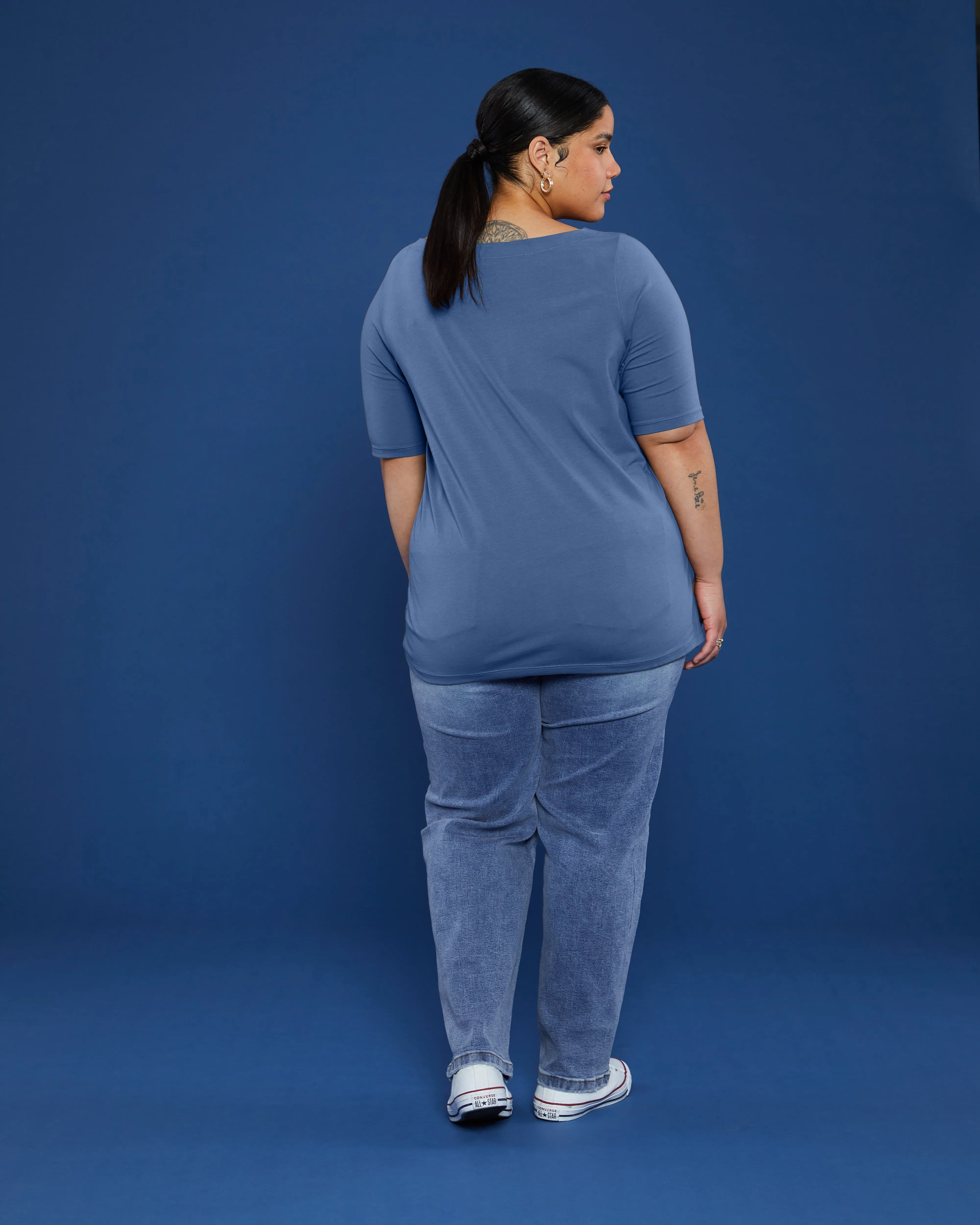 Bella Boatneck Tee - Light Blue sold by Universal Standard product image thumbnail 5