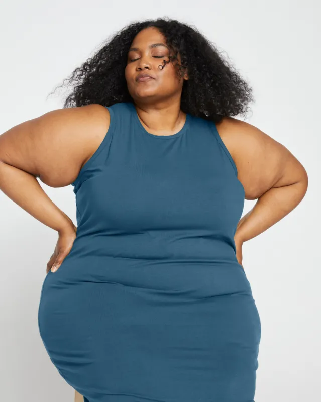 Cai High Neck Tank Dress - Midnight sold by Universal Standard