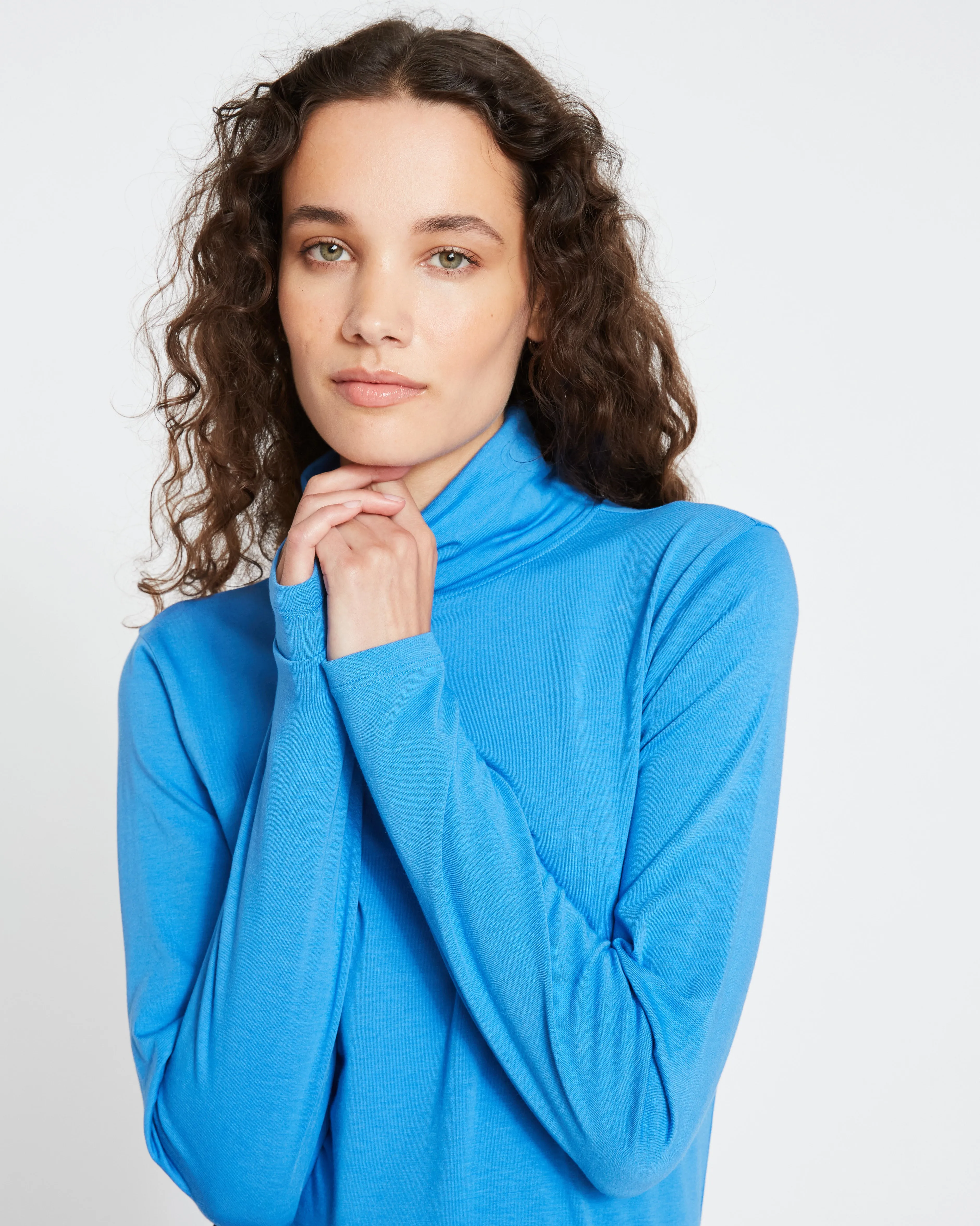 Close Fit Turtleneck - Cobalt sold by Universal Standard product image thumbnail 2