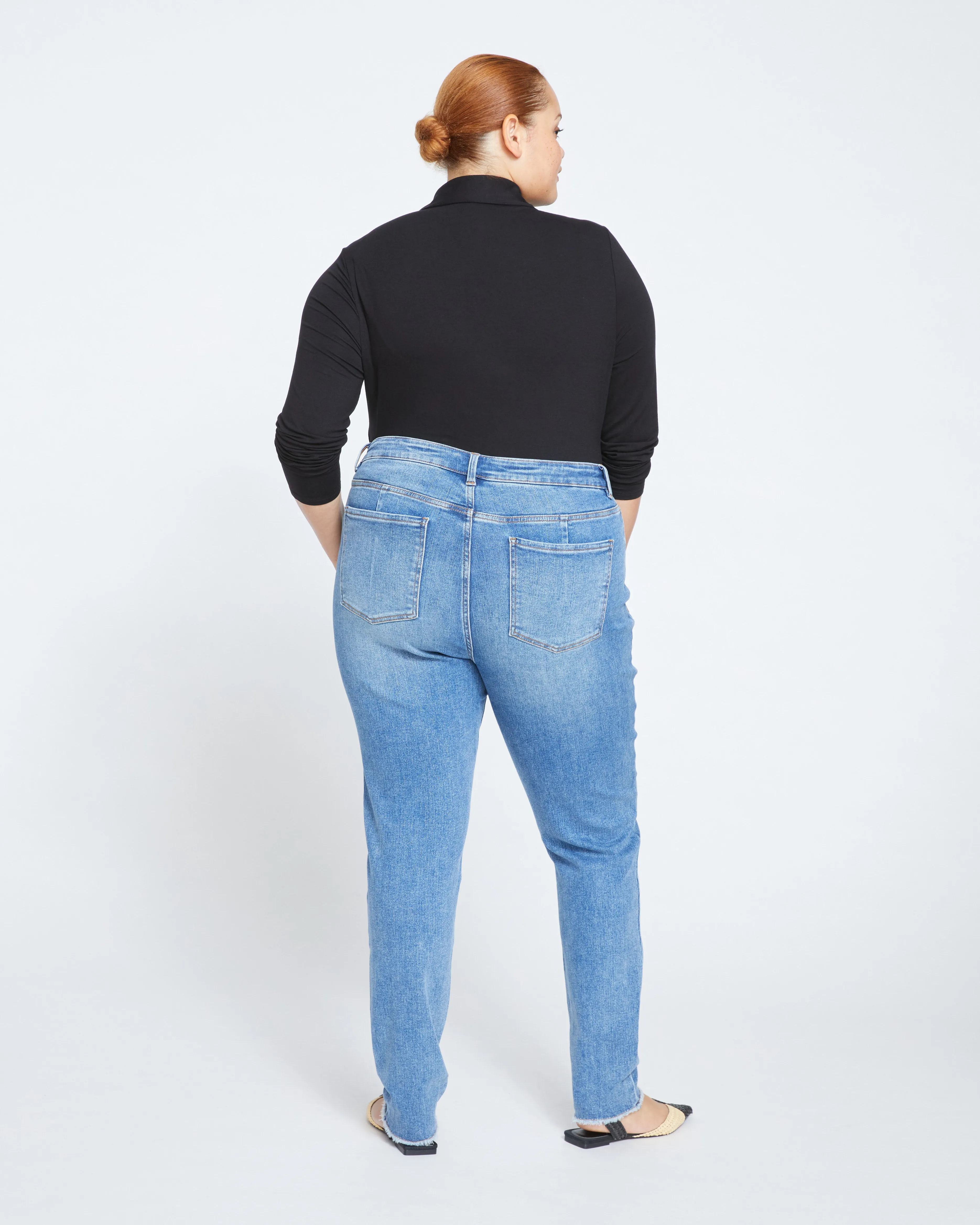 Joni High Rise Curve Slim Leg Jeans 32 Inch - Bright Indigo sold by Universal Standard product image thumbnail 4
