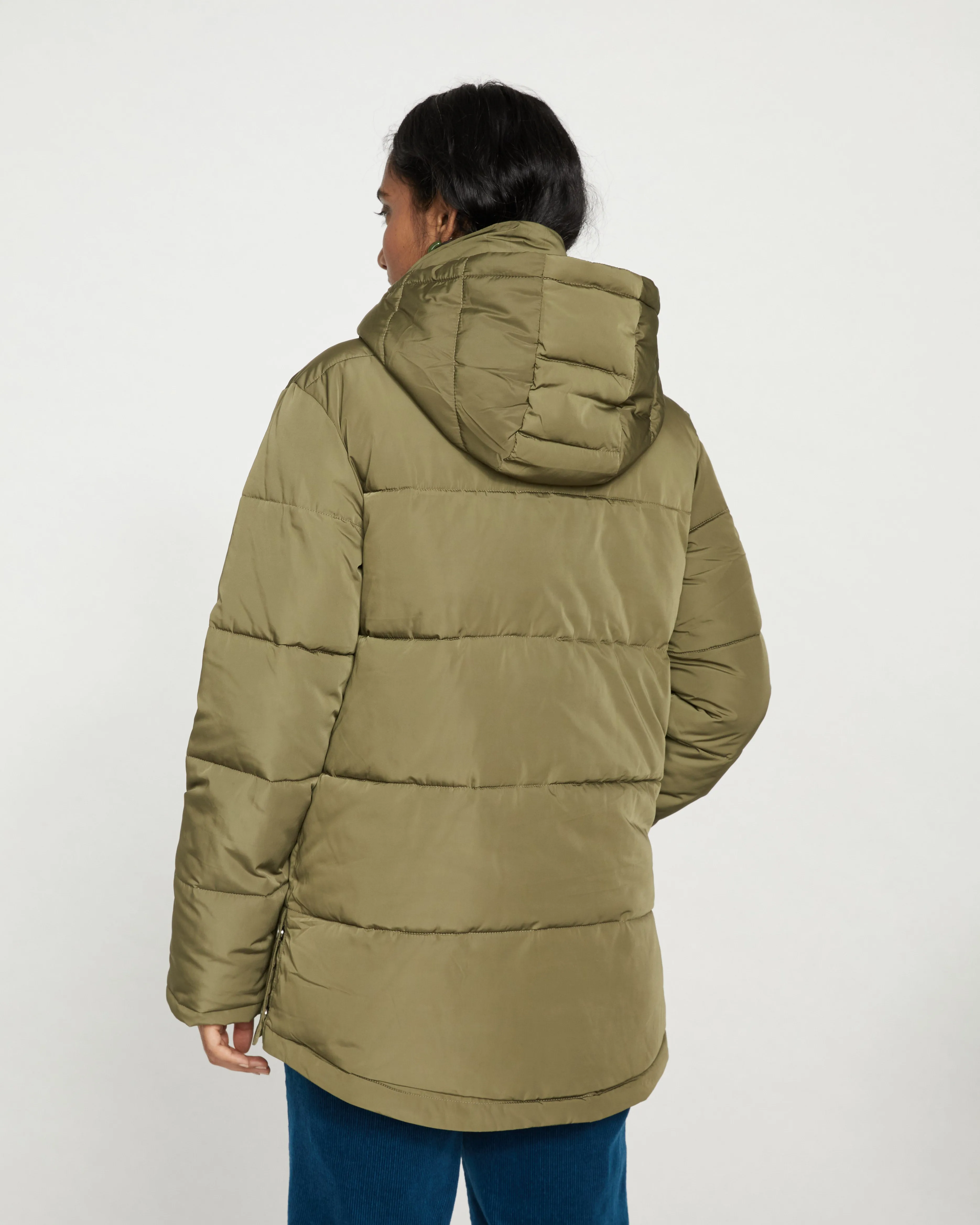 Rainier Short Hooded Puffer - Ivy sold by Universal Standard product image thumbnail 4