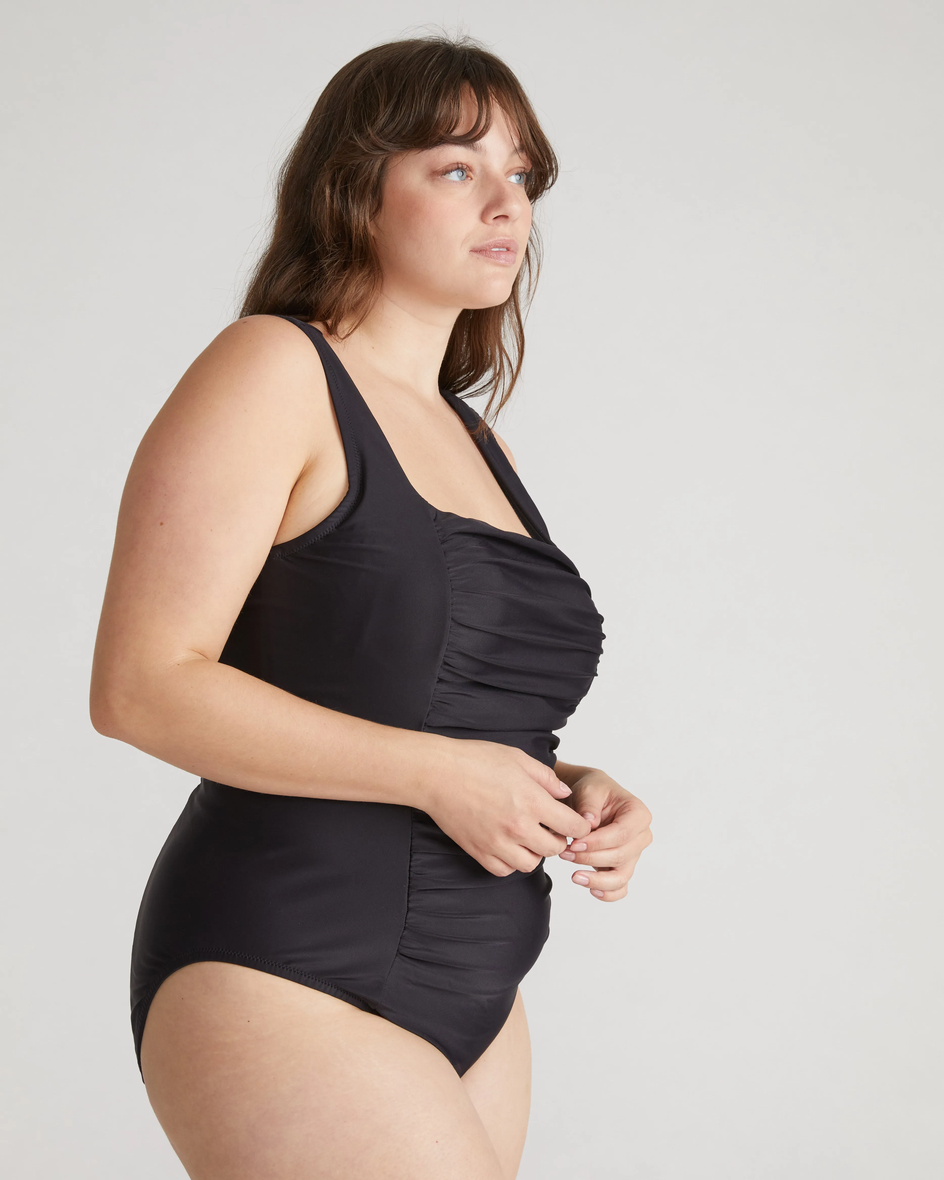 The Square Neck Swimsuit - Black sold by Universal Standard product image thumbnail 3