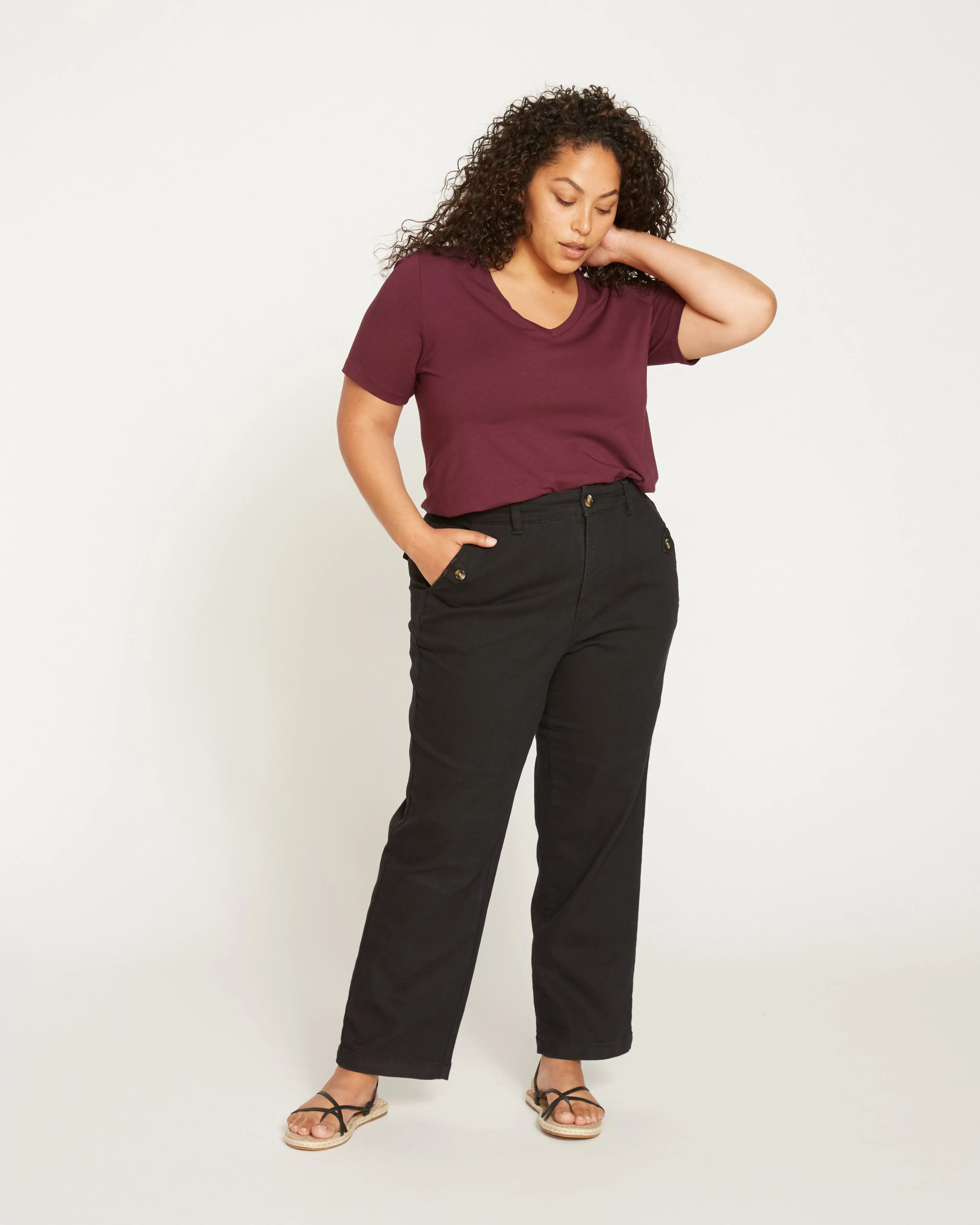 Casual Twill Pants - Black sold by Universal Standard product image thumbnail 3