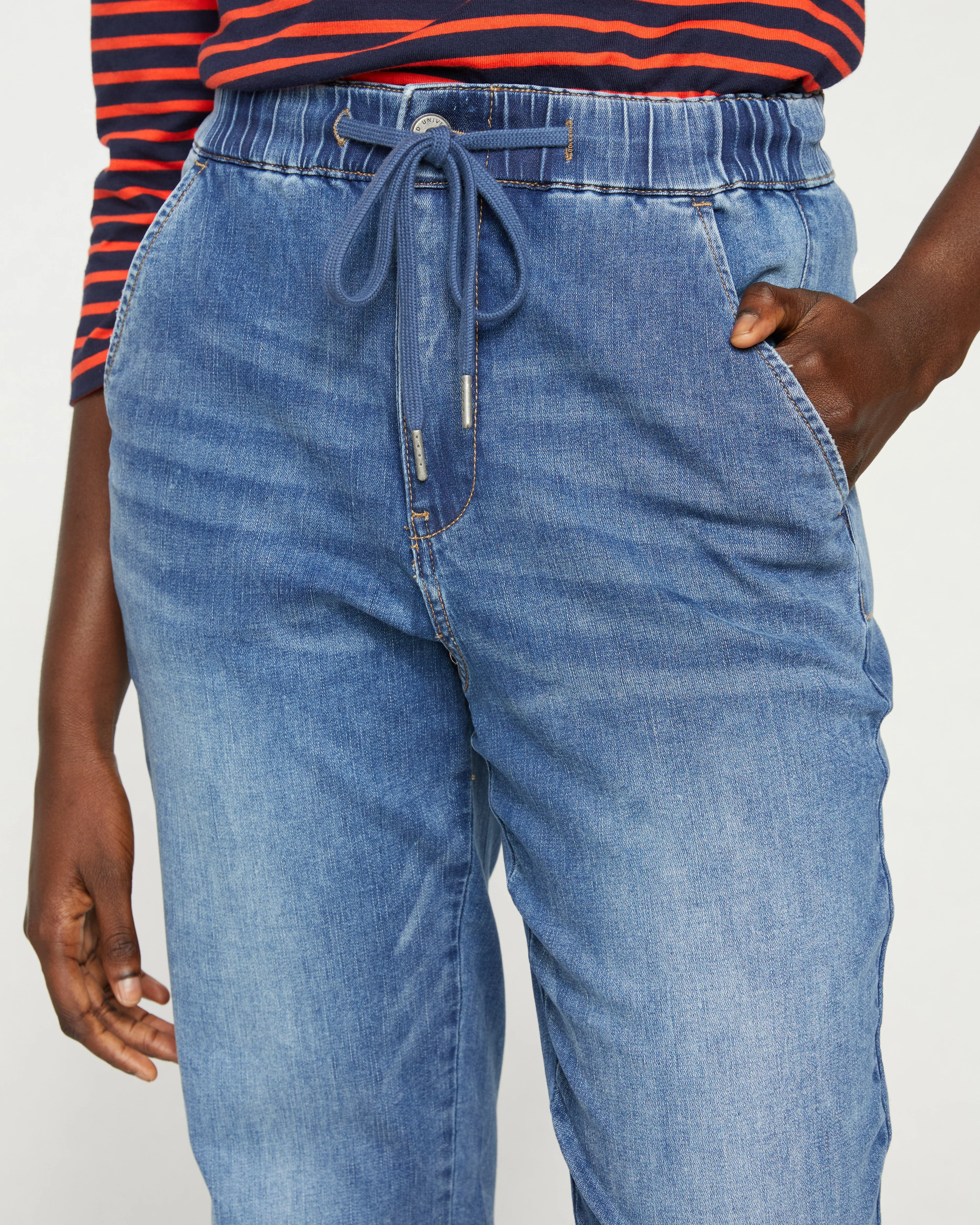 ComfortDenim Drawstring Jean Trouser - Western Blue Wash sold by Universal Standard product image thumbnail 2