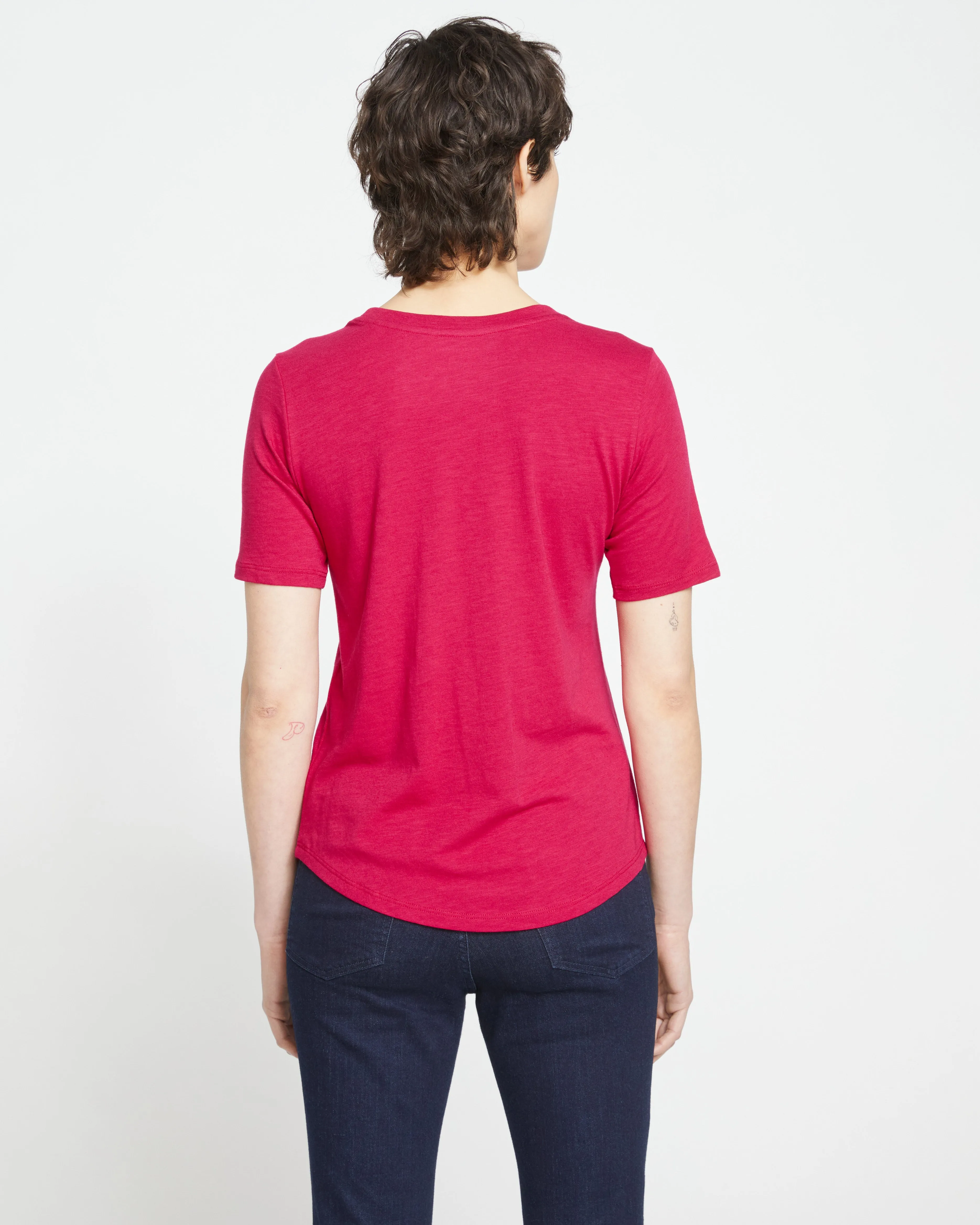 Light-As-Air Tee Rex - Cerise sold by Universal Standard product image thumbnail 4