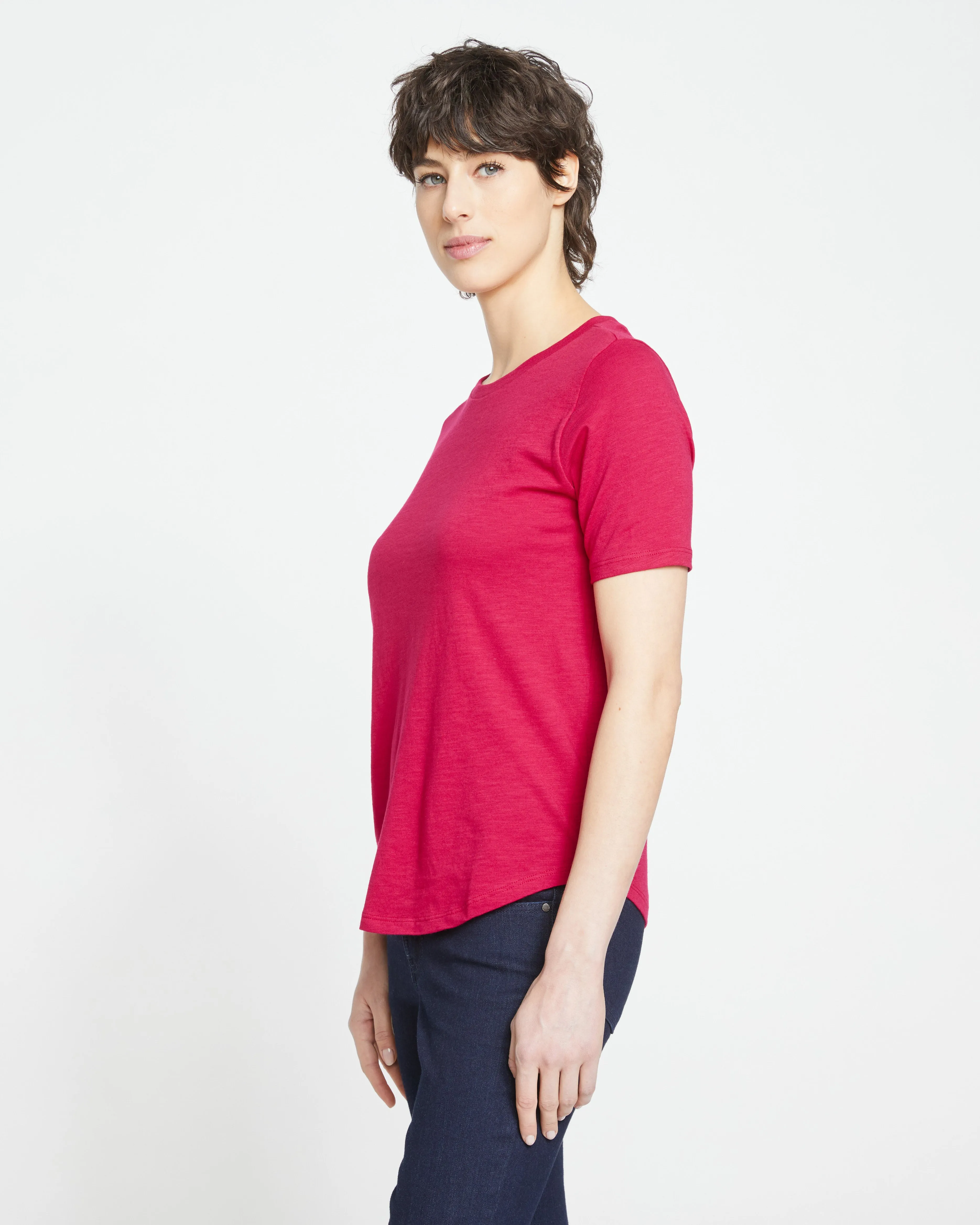 Light-As-Air Tee Rex - Cerise sold by Universal Standard product image thumbnail 3