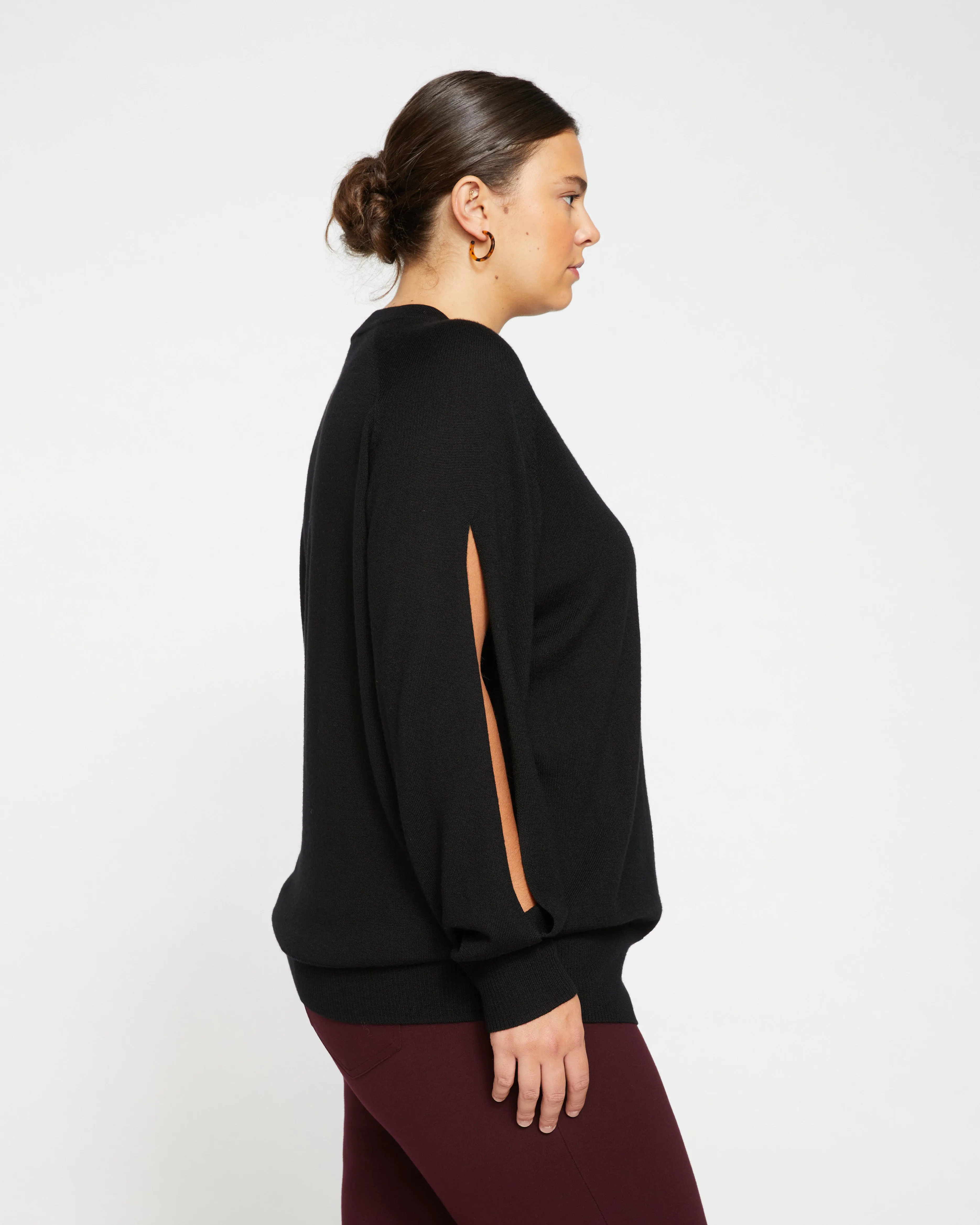 Beals Merino Cut-Out Sweater - Black sold by Universal Standard product image thumbnail 3