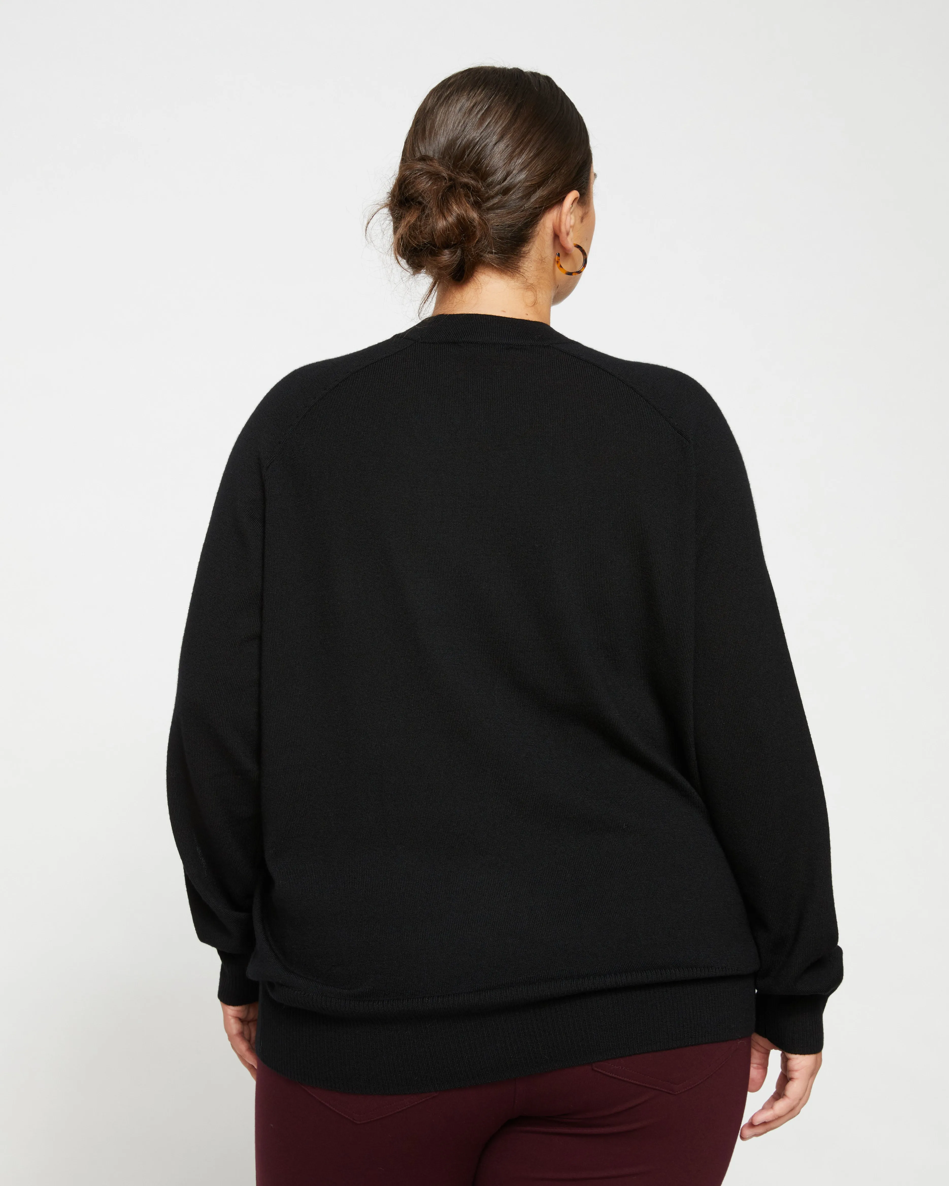 Beals Merino Cut-Out Sweater - Black sold by Universal Standard product image thumbnail 4