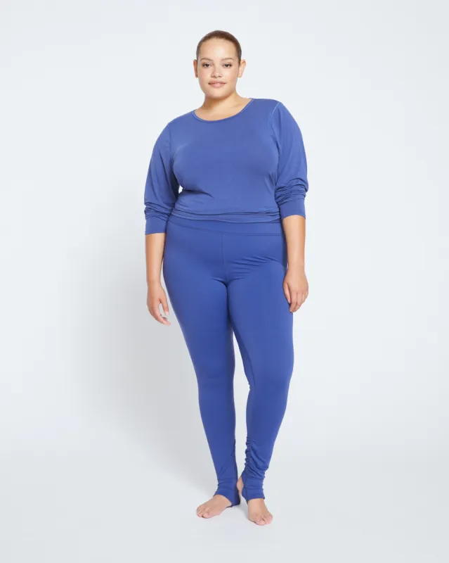 Next-to-Naked Stirrup Legging - Rich Cobalt sold by Universal Standard