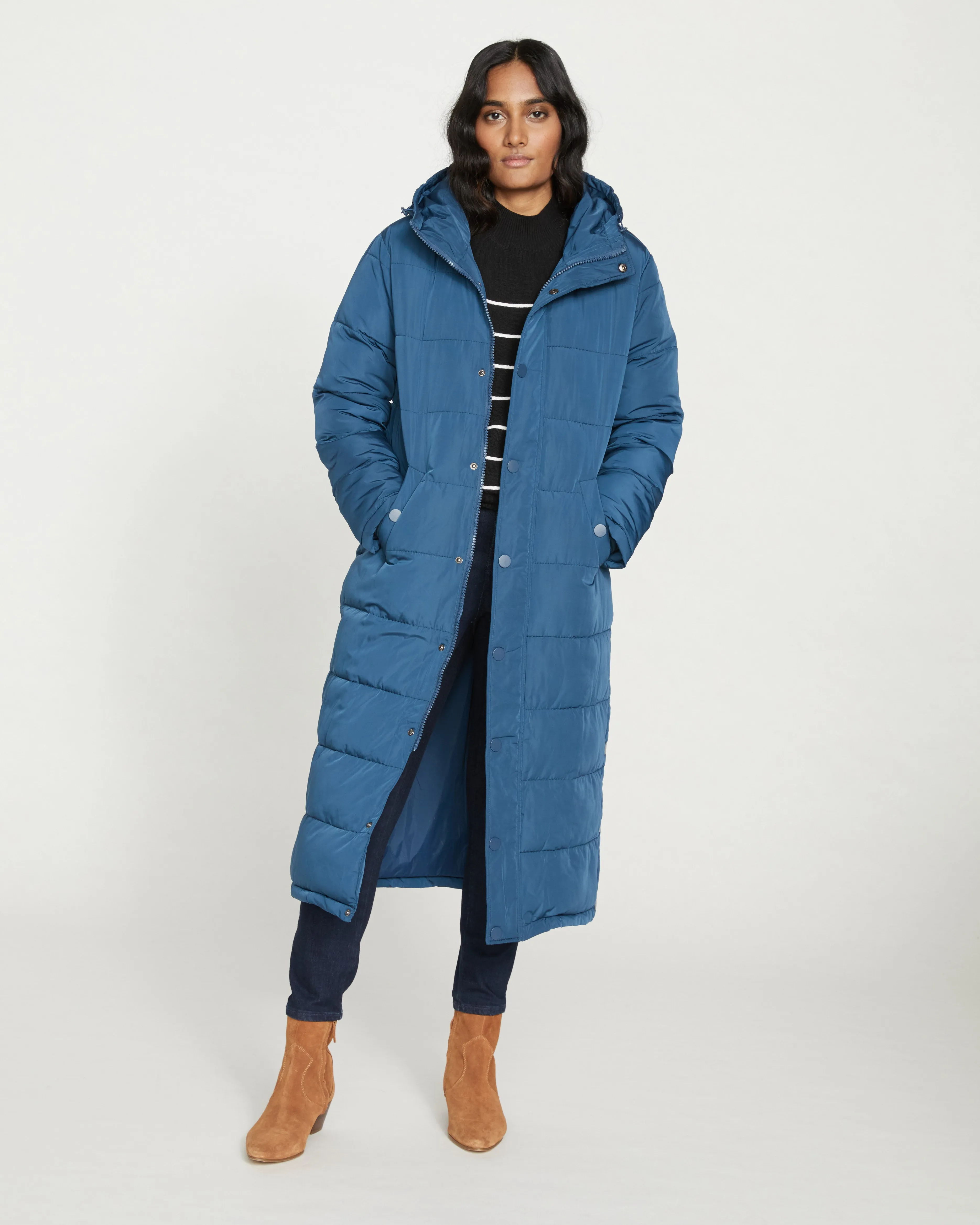 Everest Long Hooded Puffer - Storm sold by Universal Standard product image thumbnail 2