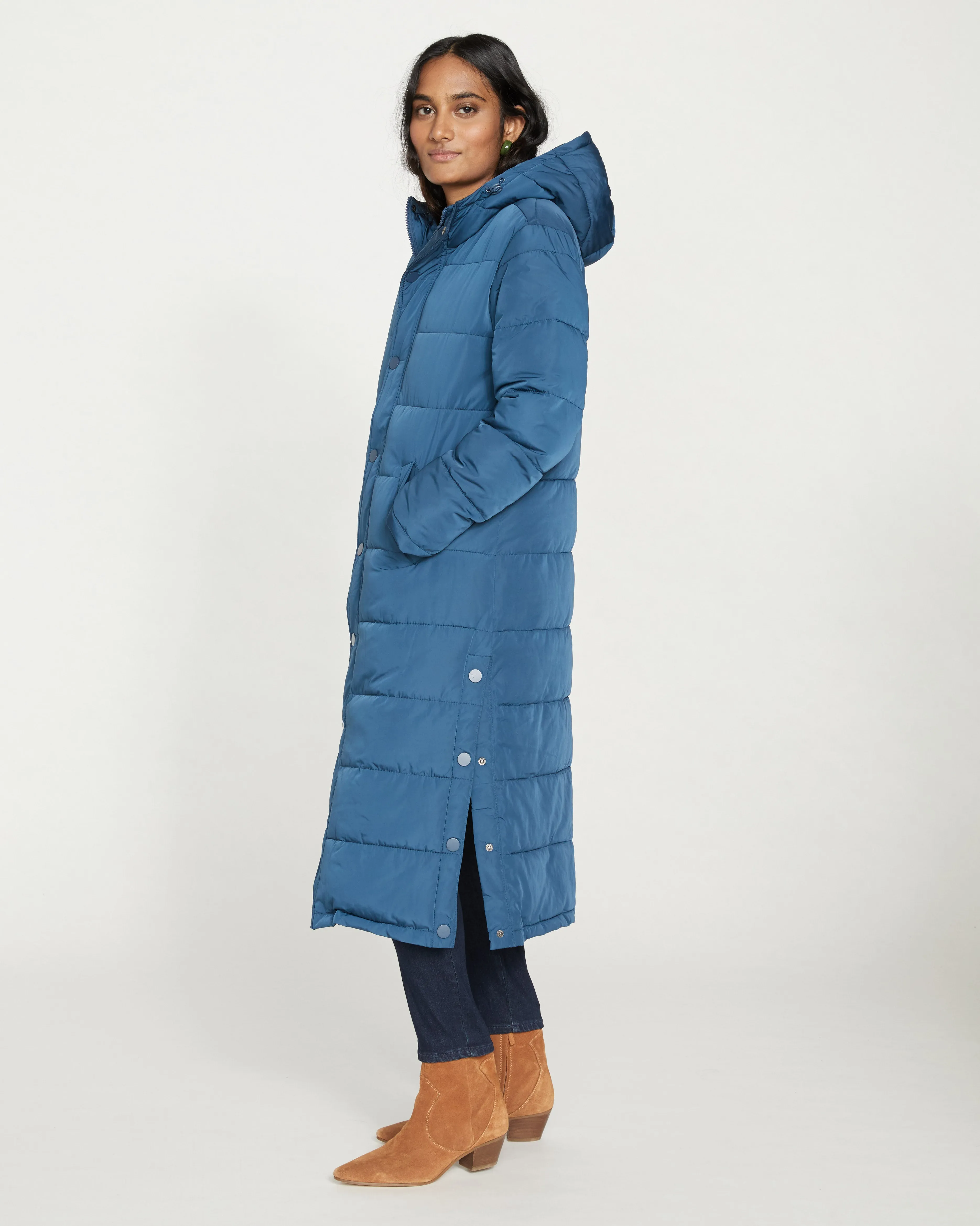 Everest Long Hooded Puffer - Storm sold by Universal Standard product image thumbnail 4