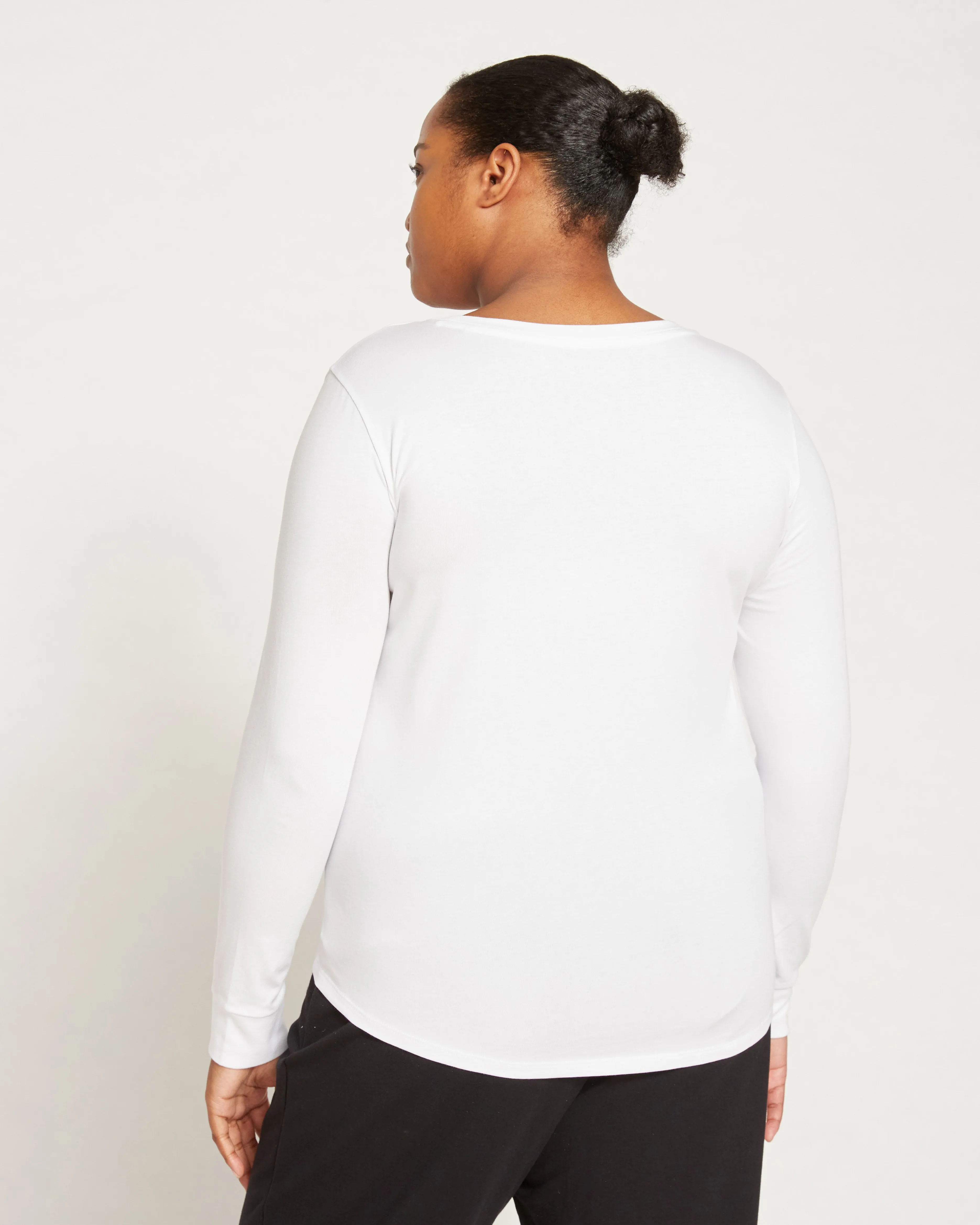 Long Sleeve Tee Rex - White sold by Universal Standard product image thumbnail 4