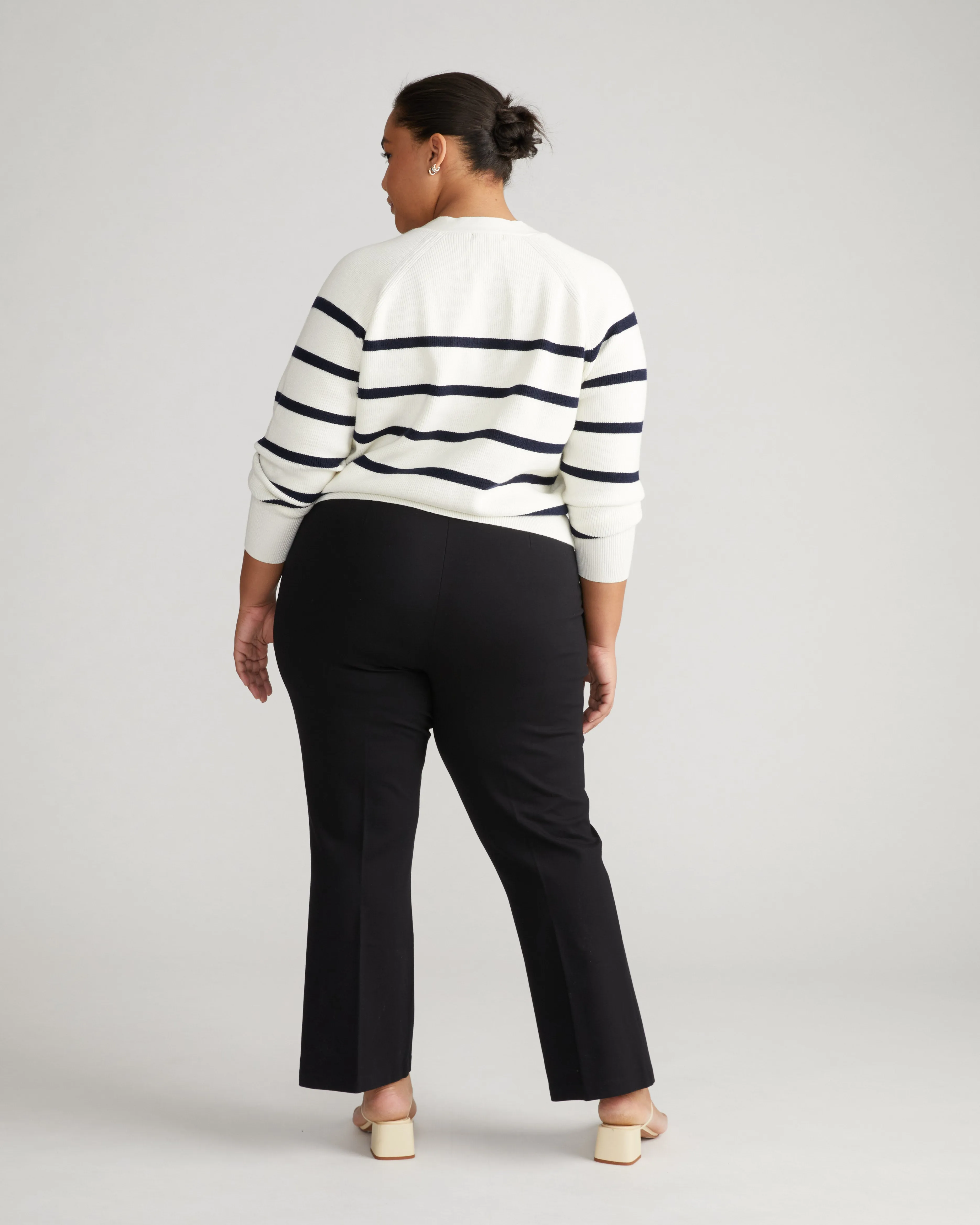 Prestige Ponte Flared Pants - Black sold by Universal Standard product image thumbnail 4