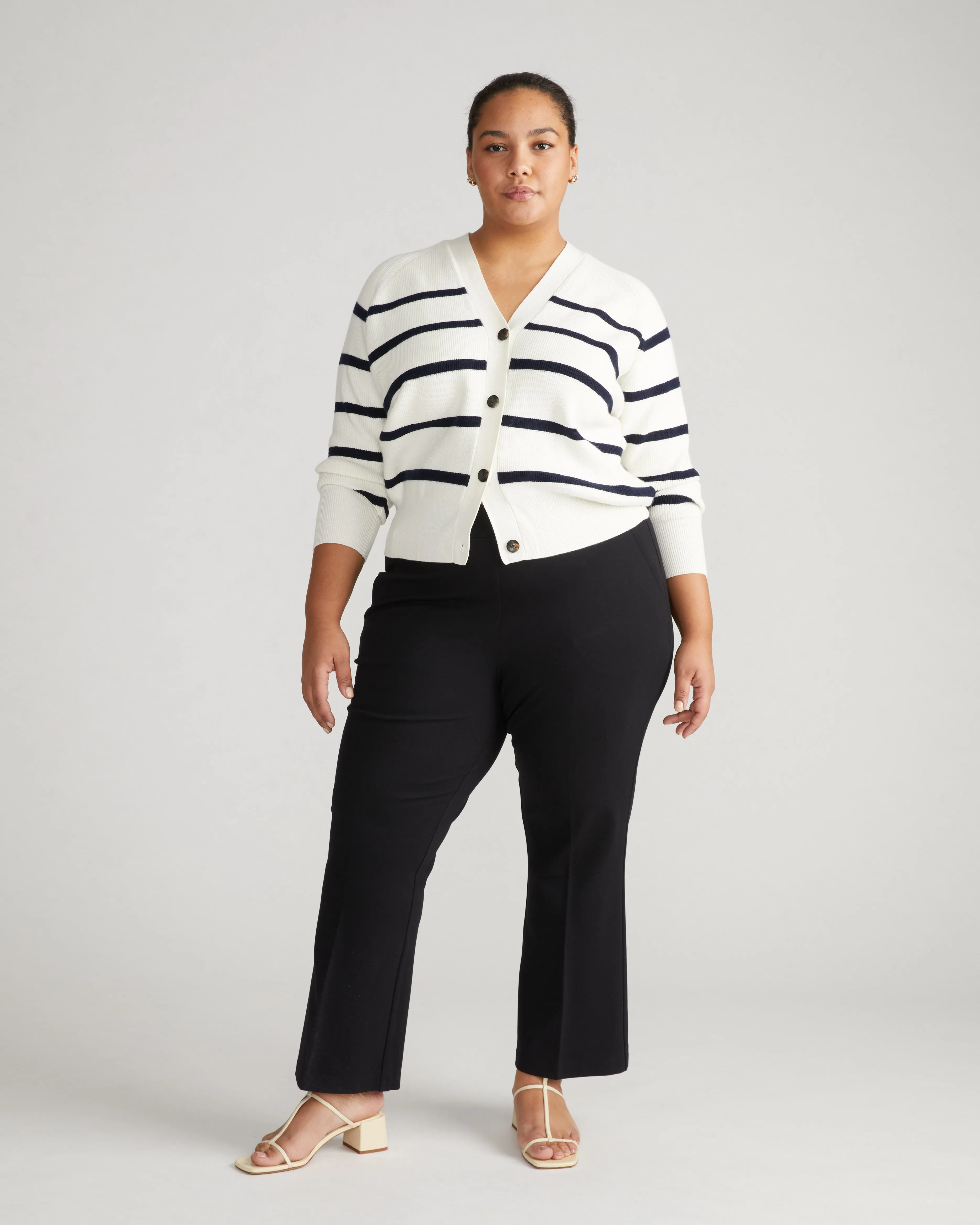 Prestige Ponte Flared Pants - Black sold by Universal Standard