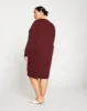 Classic Light Terry Sweatshirt Dress - Black Cherry sold by Universal Standard