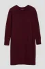 Classic Light Terry Sweatshirt Dress - Black Cherry sold by Universal Standard