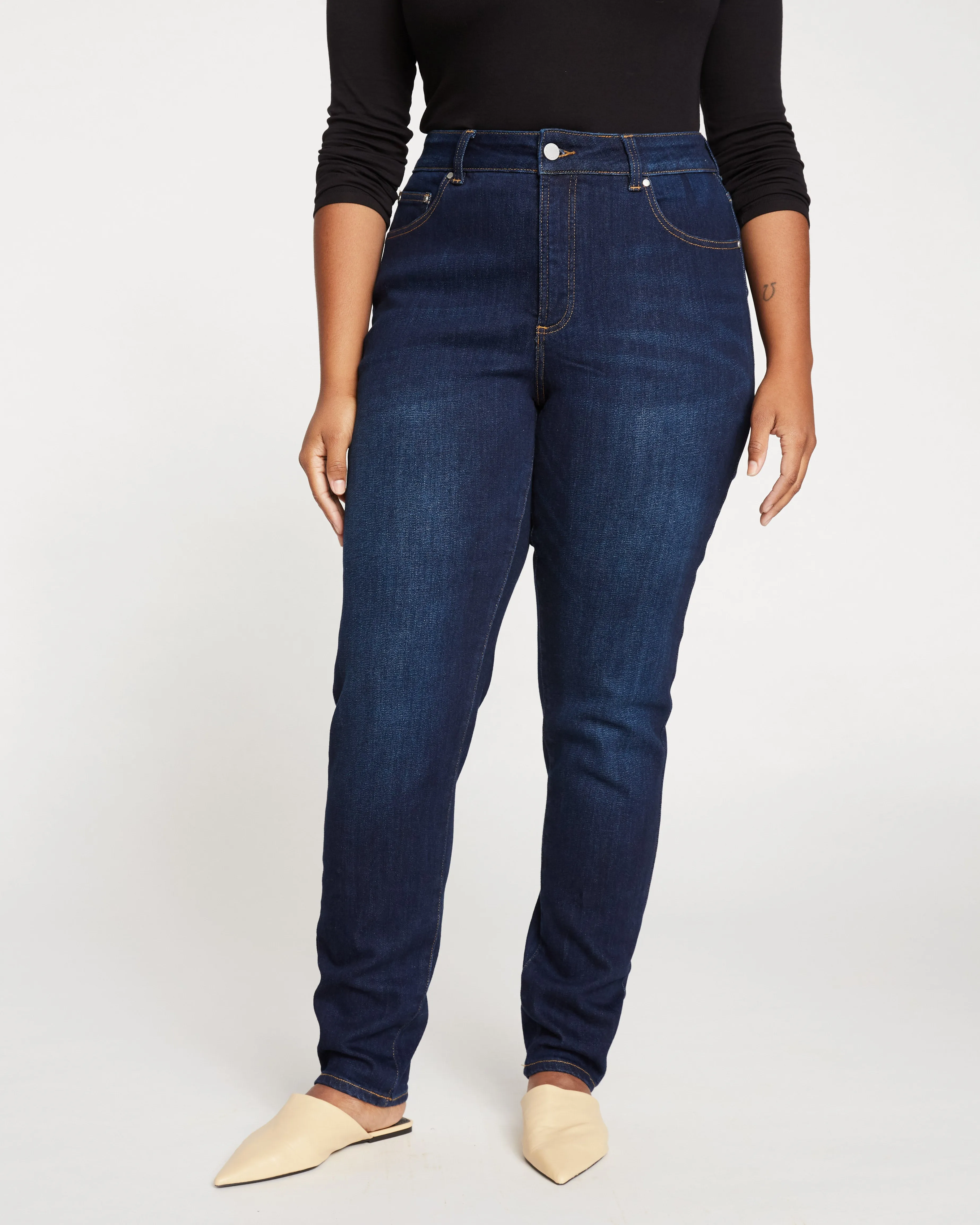 Joni High Rise Curve Slim Leg Jeans 32 Inch - Midnight Blue sold by Universal Standard product image thumbnail 2