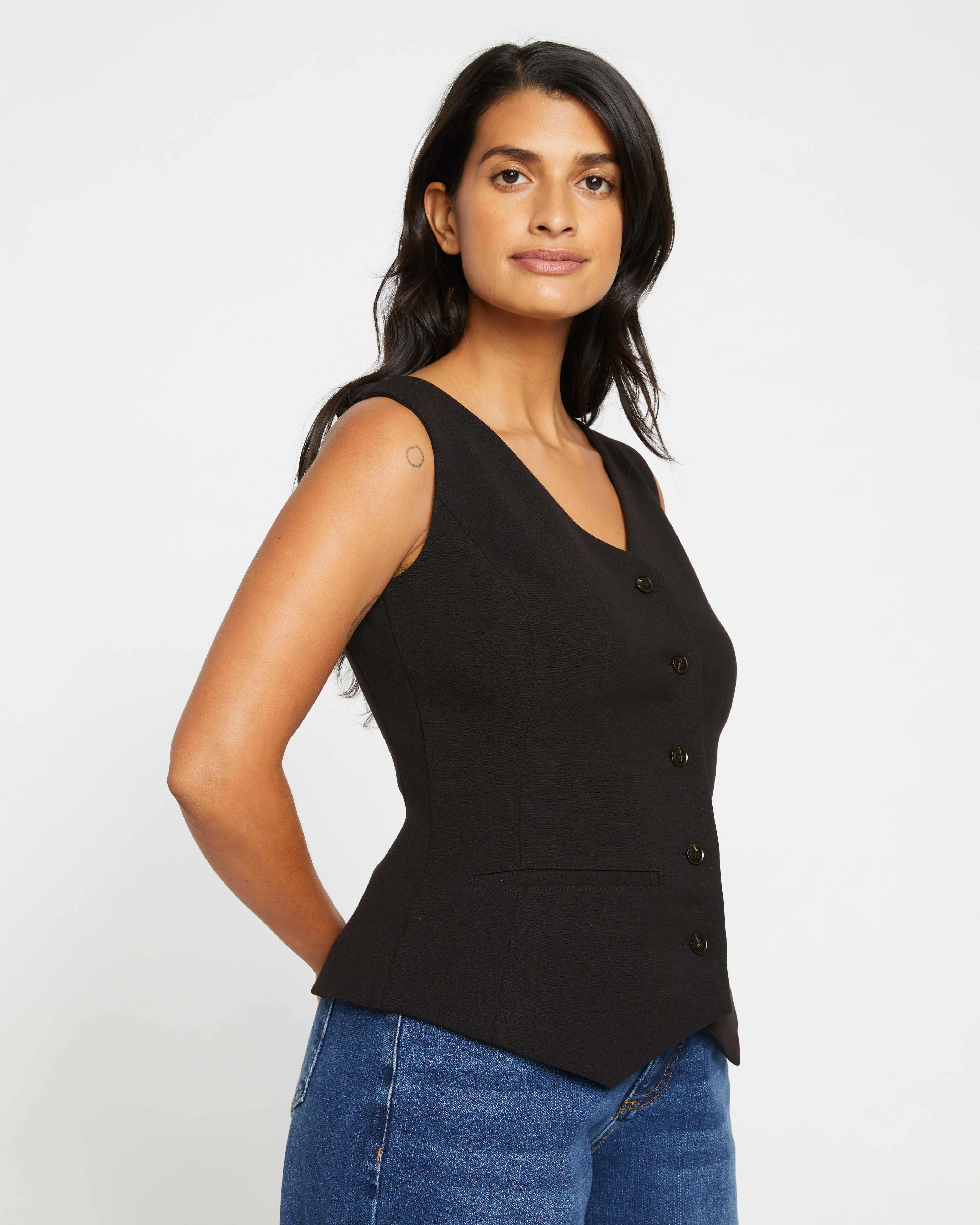 The Tailored Vest - Black sold by Universal Standard product image thumbnail 3