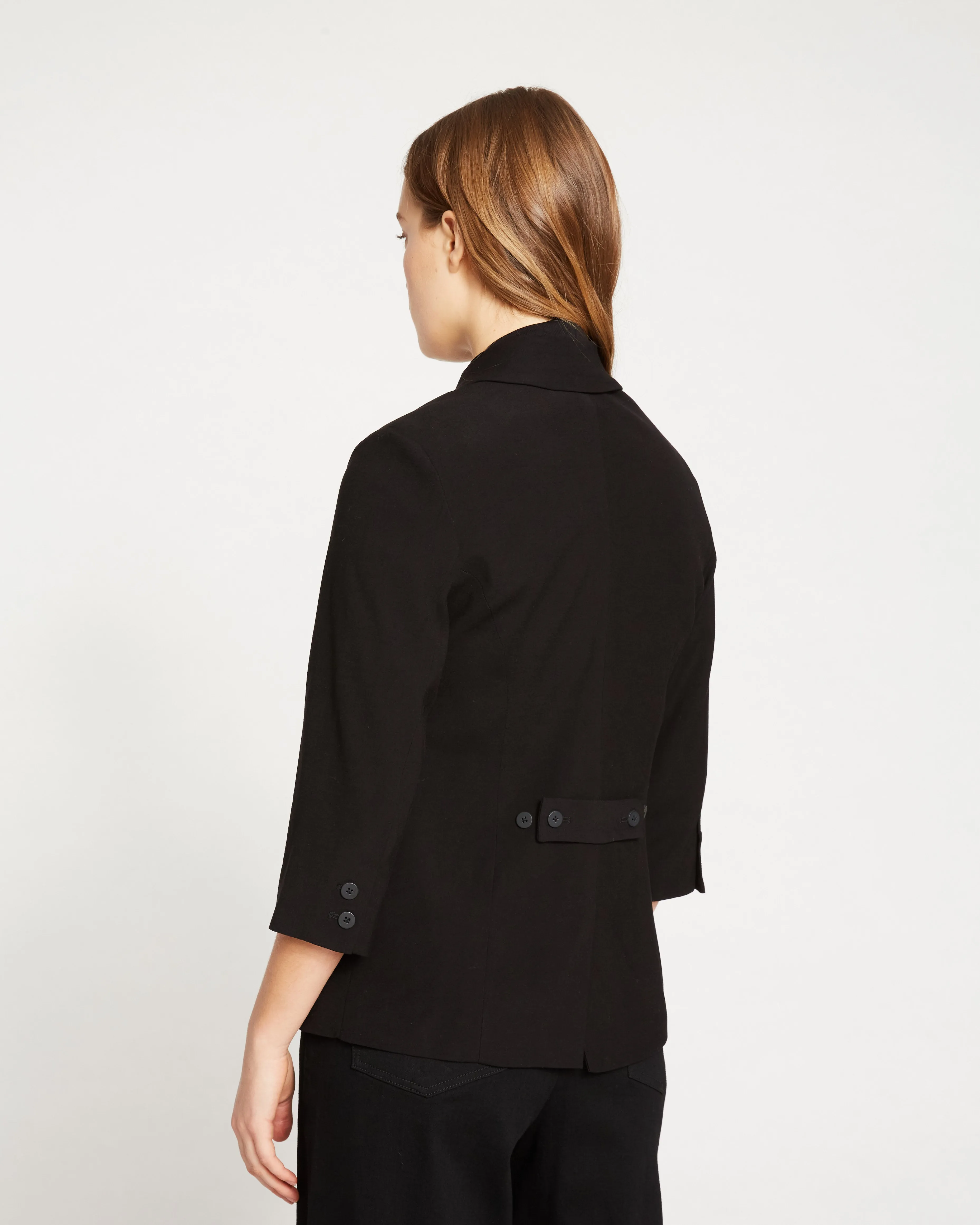 Meg Double Luxe Short Blazer - Black sold by Universal Standard product image thumbnail 4