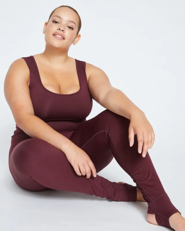 Next-to-Naked Stirrup Legging - Black Cherry sold by Universal Standard