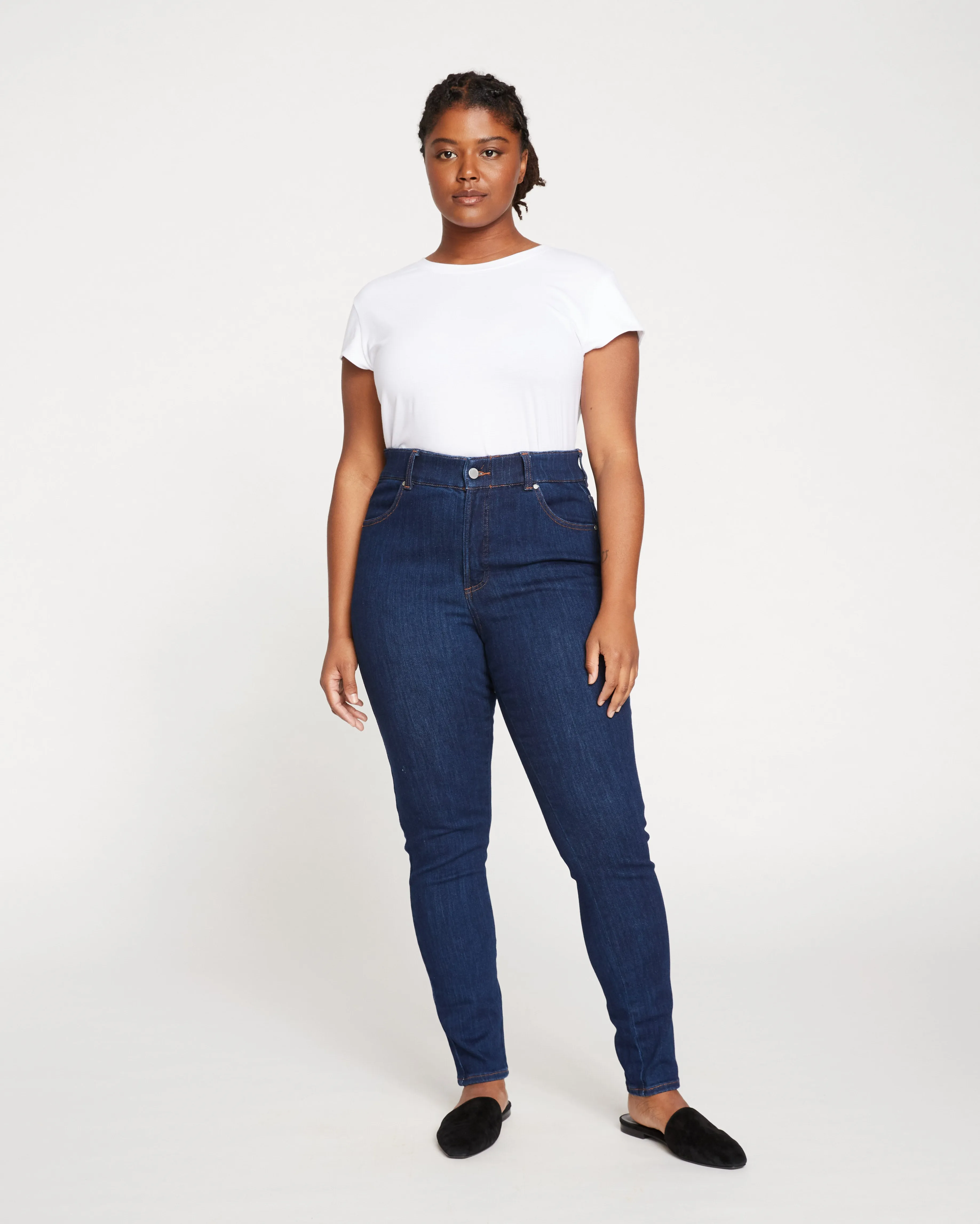 Riviera High Rise Skinny Jeans 31 Inch - Indigo sold by Universal Standard