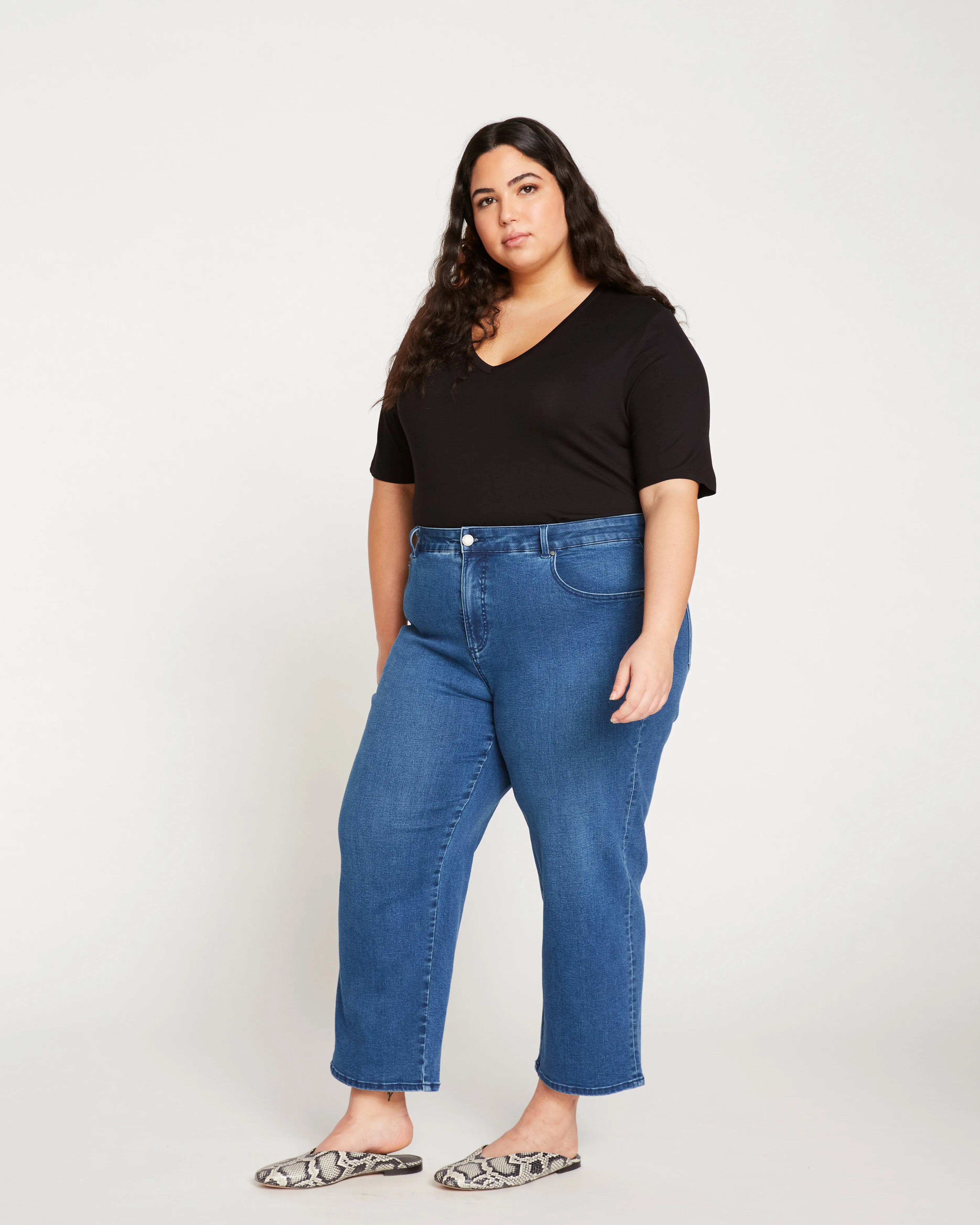 Bae Boyfriend Crop Jeans - True Blue sold by Universal Standard product image thumbnail 5