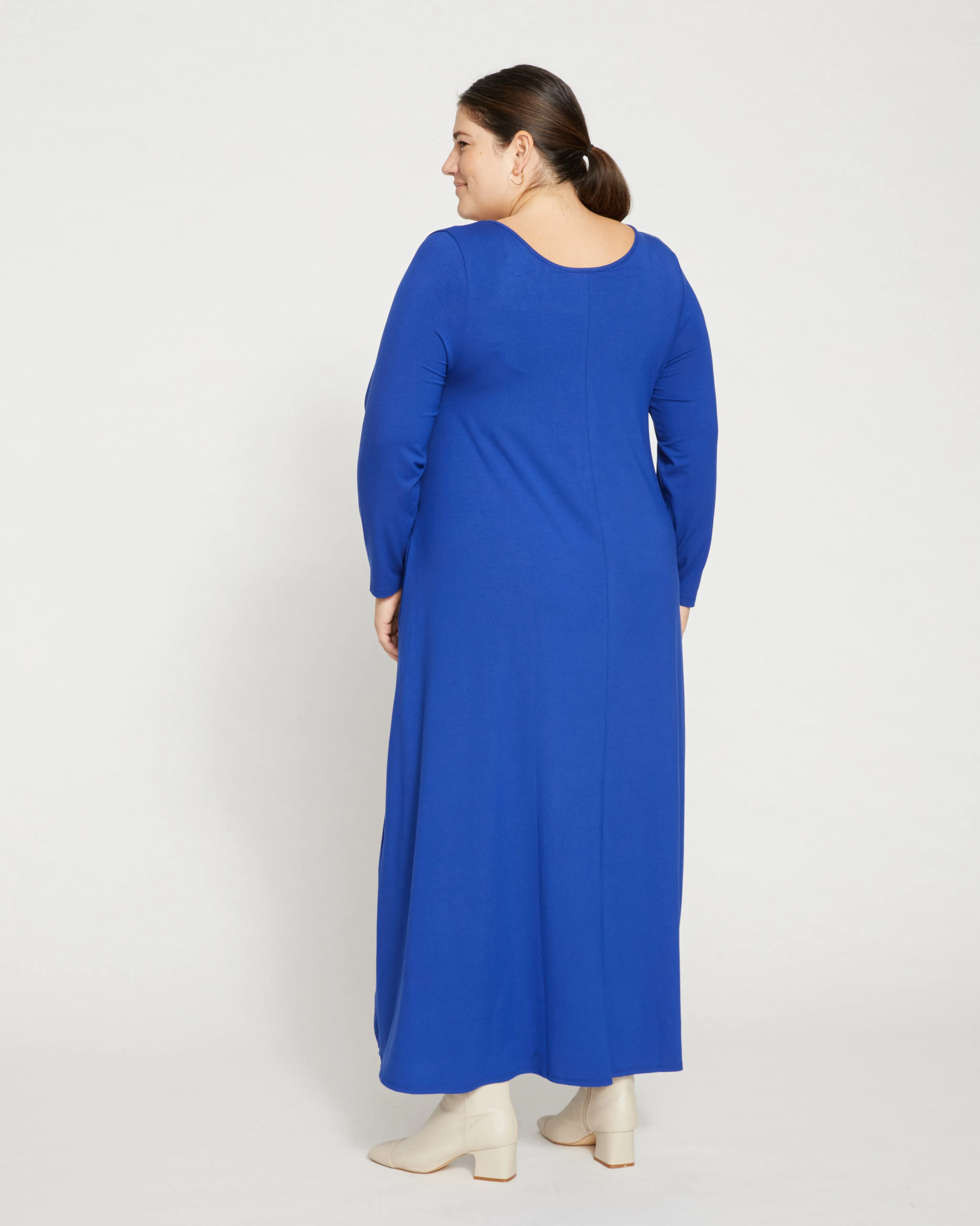 Athena Long Sleeve Divine Jersey Dress - Sapphire sold by Universal Standard product image thumbnail 4