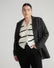 Better-Than-Wool Cardigan - White/Navy Stripe sold by Universal Standard