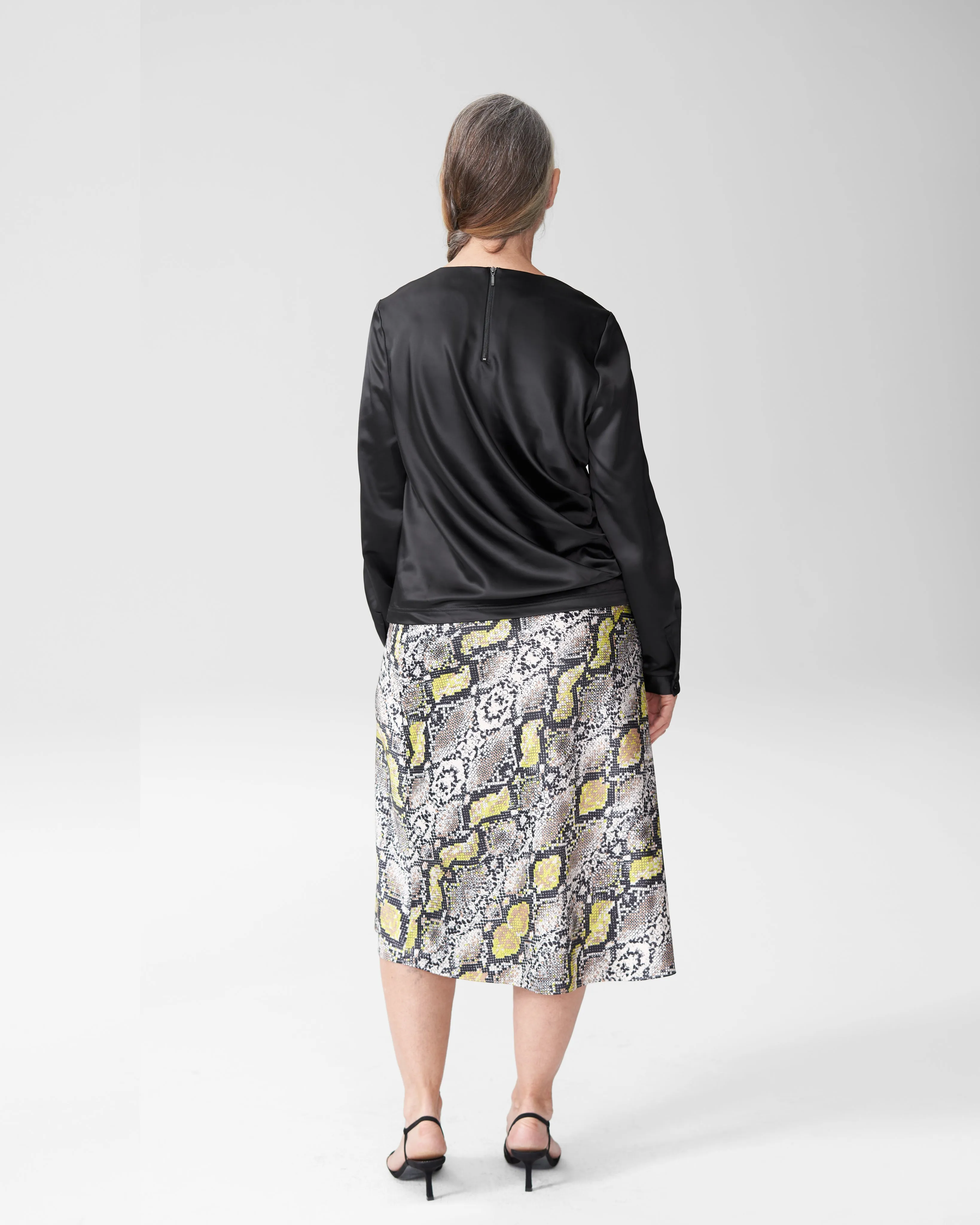 Michaela Pleated Top - Black sold by Universal Standard product image thumbnail 5