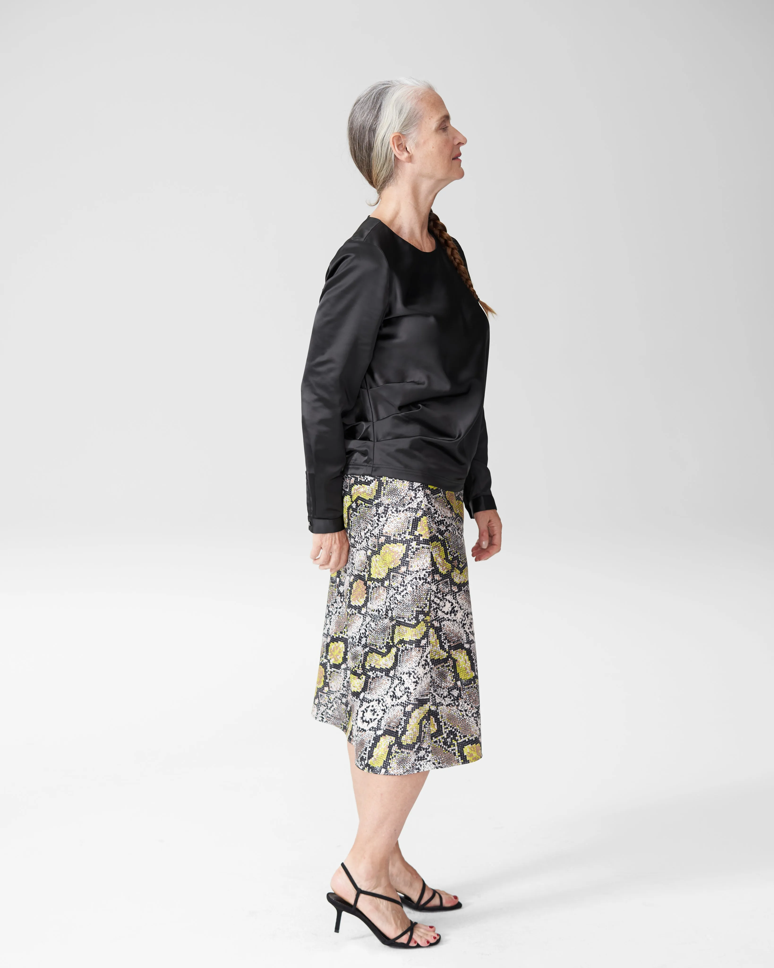 Michaela Pleated Top - Black sold by Universal Standard product image thumbnail 4