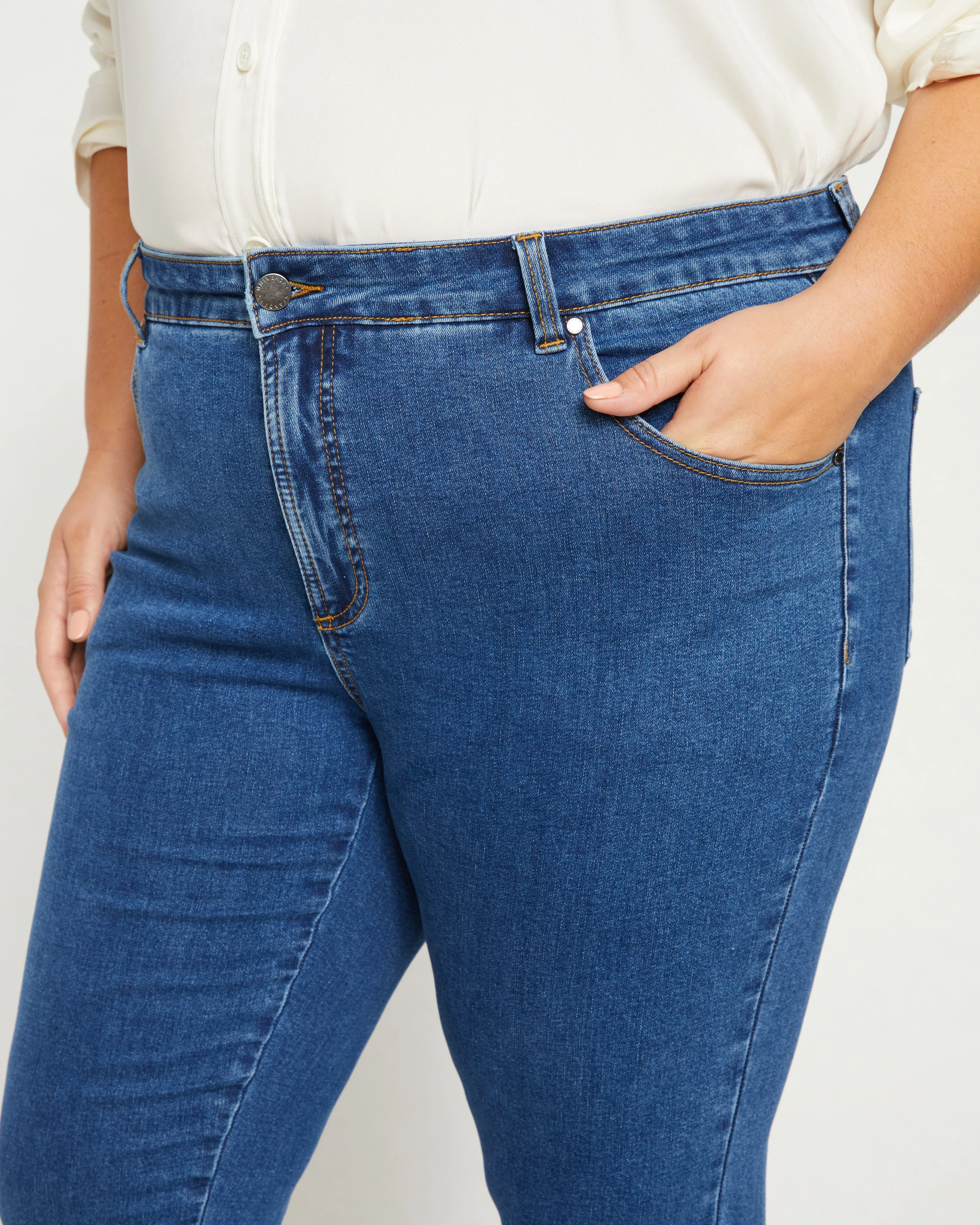 Seine Mid Rise Skinny Jeans 27 Inch - Odeon Blue sold by Universal Standard product image thumbnail 2