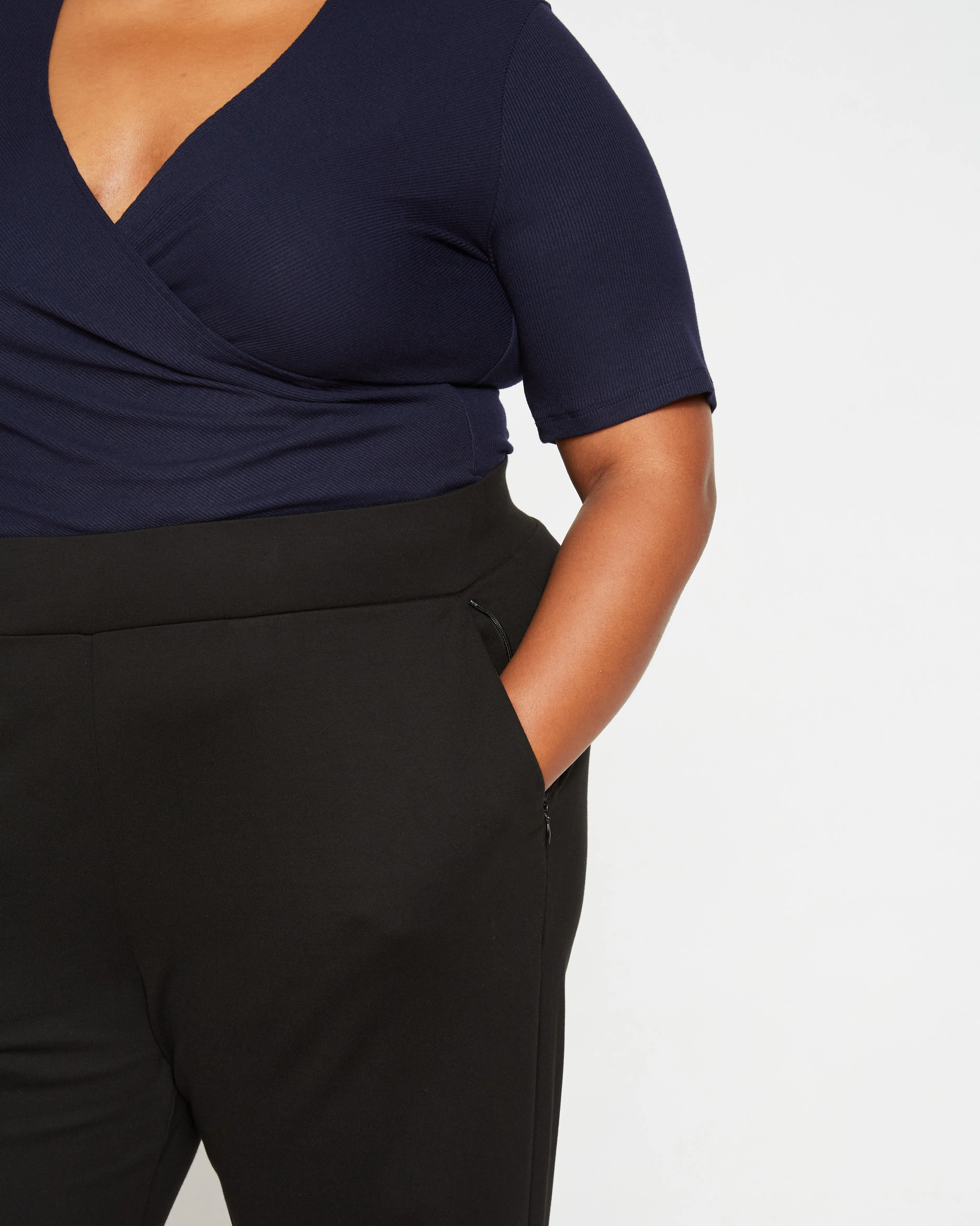 Pull On Bootcut Ponte Pants - Black sold by Universal Standard product image thumbnail 3