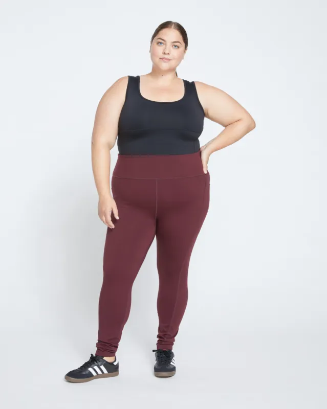 Next-to-Naked Pocket Legging - Black Cherry sold by Universal Standard
