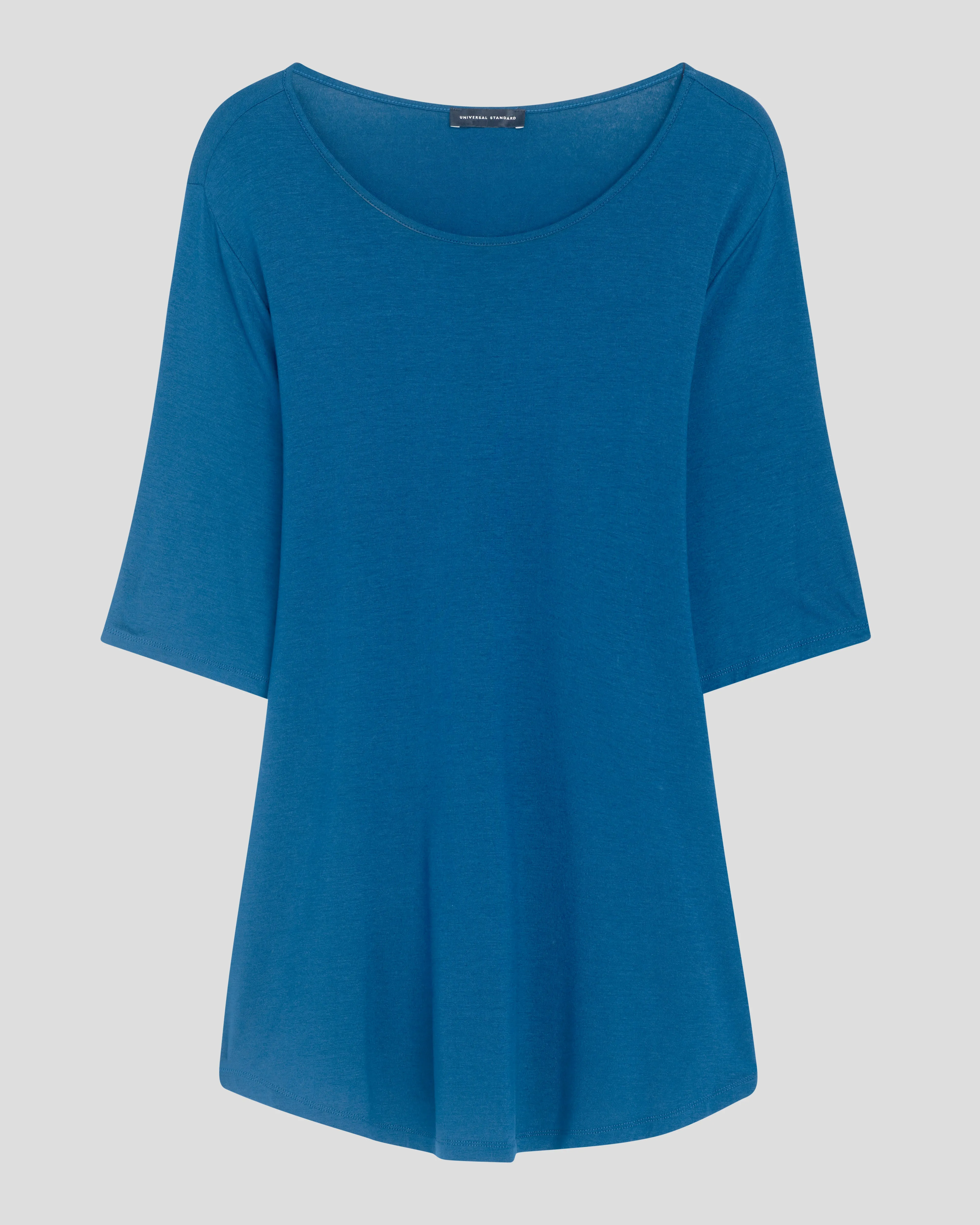 Lily Liquid Jersey Crew Neck Stovepipe Tee - Marine sold by Universal Standard product image thumbnail 2