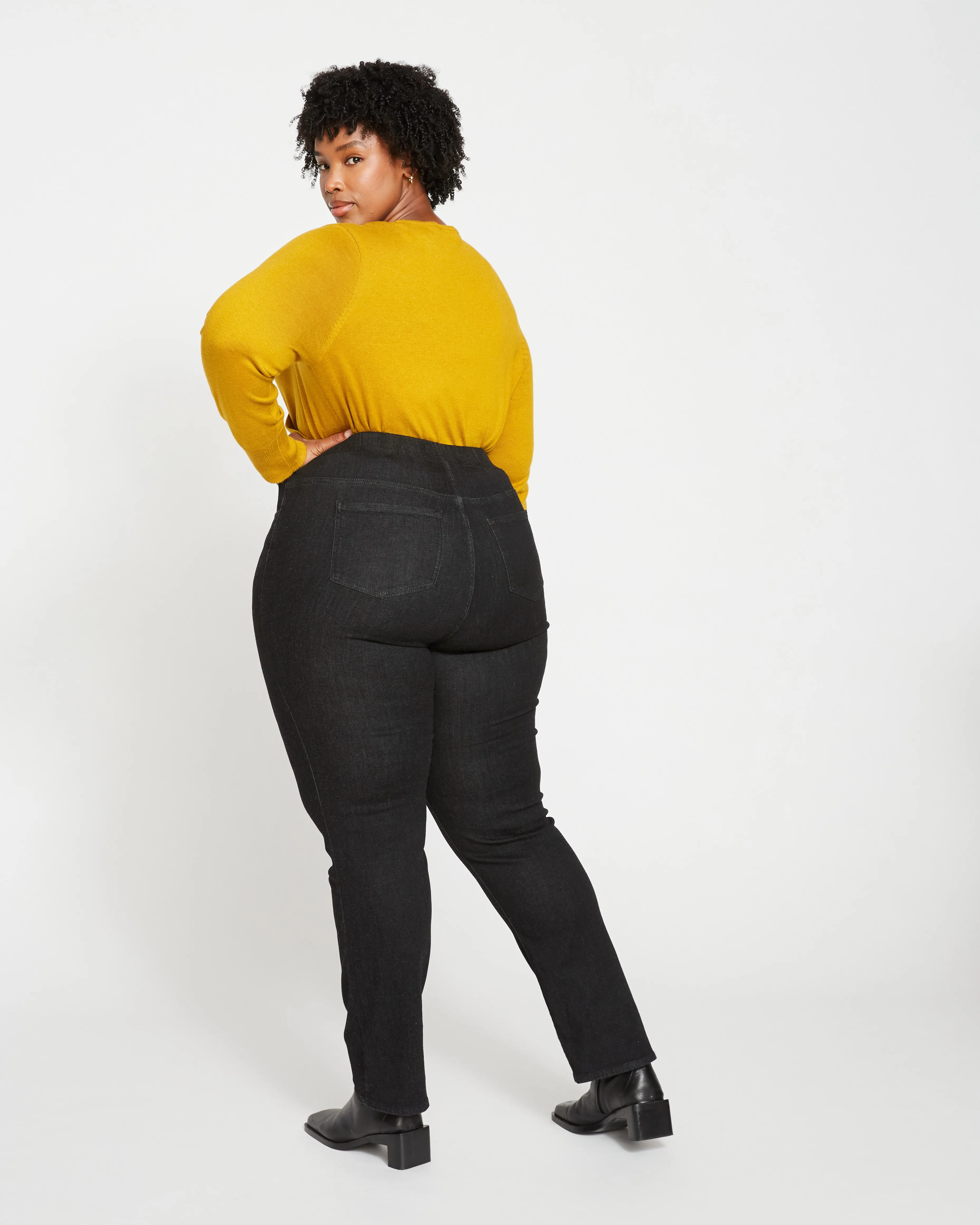 ComfortDenim Stovepipe Jeans 32 Inch - Black sold by Universal Standard product image thumbnail 5