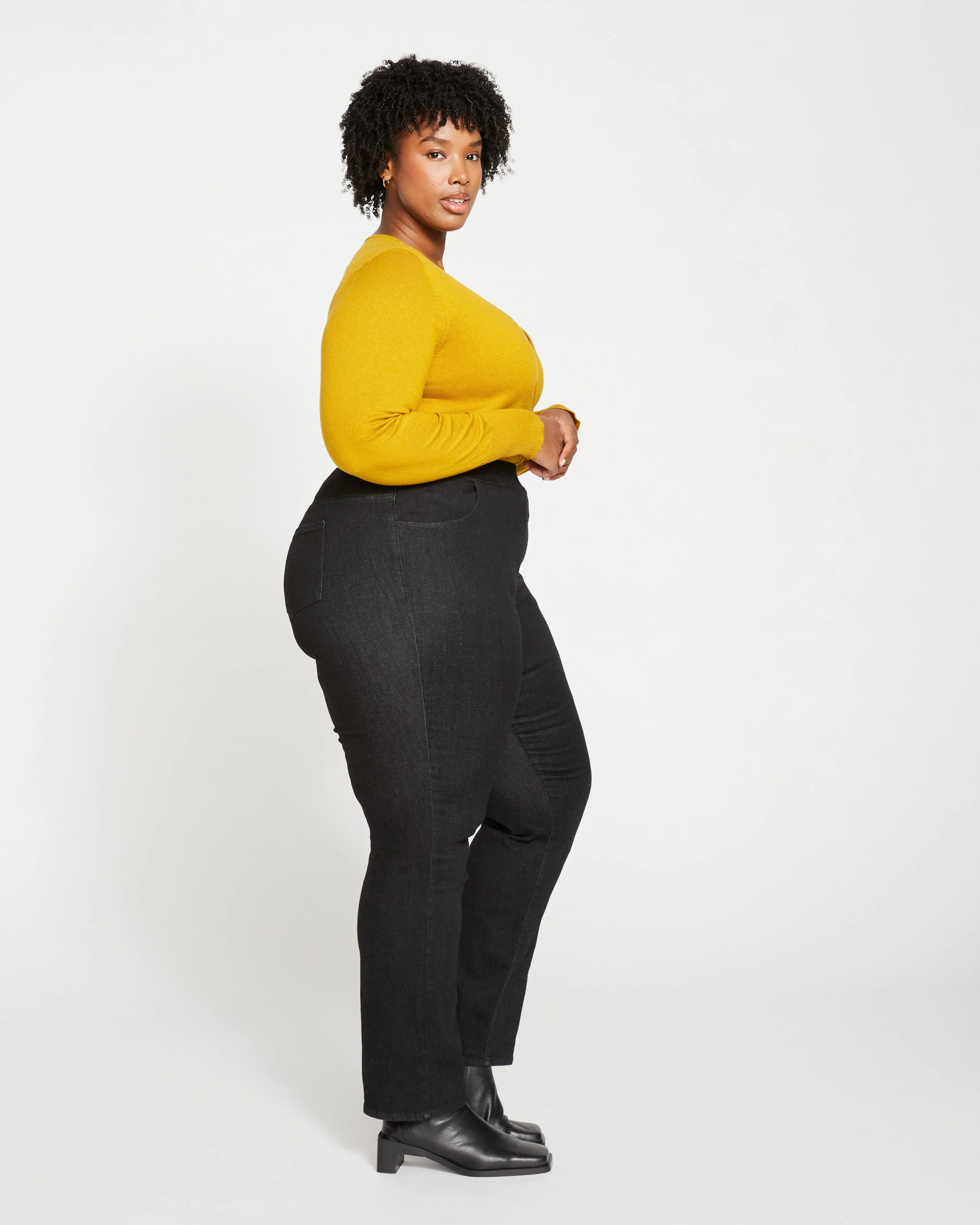 ComfortDenim Stovepipe Jeans 32 Inch - Black sold by Universal Standard product image thumbnail 4