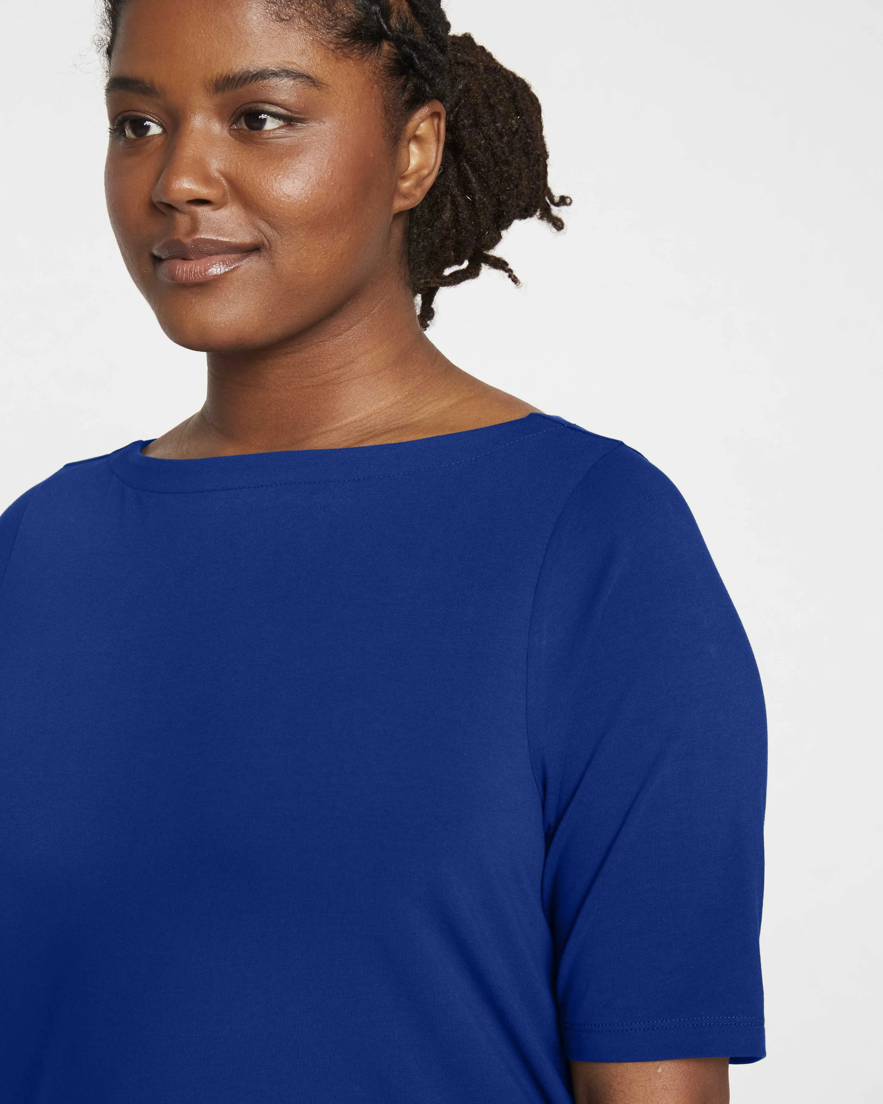 Bella Boatneck Tee - Lapis sold by Universal Standard product image thumbnail 2