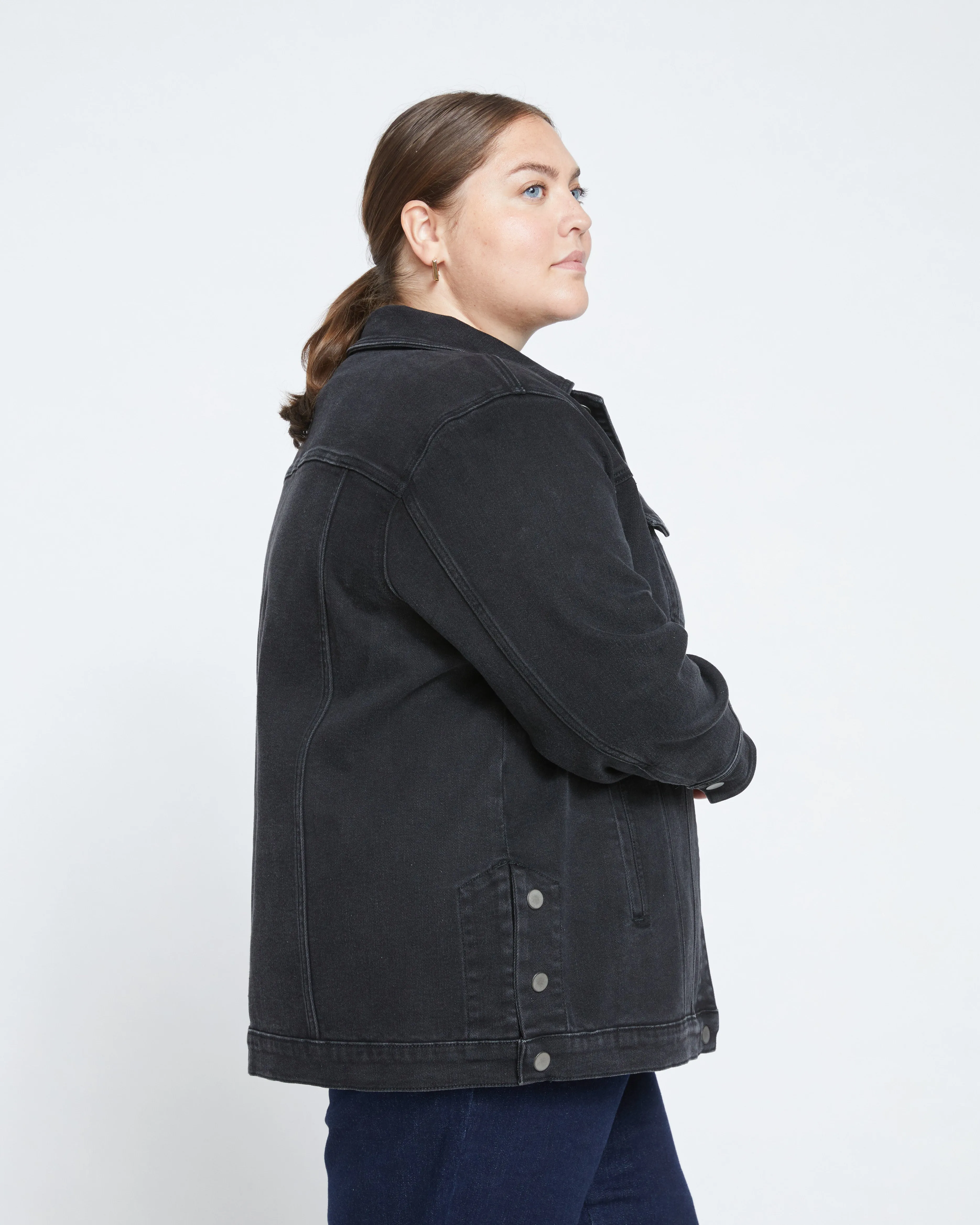 Denim Chore Jacket - Broken Black sold by Universal Standard product image thumbnail 4