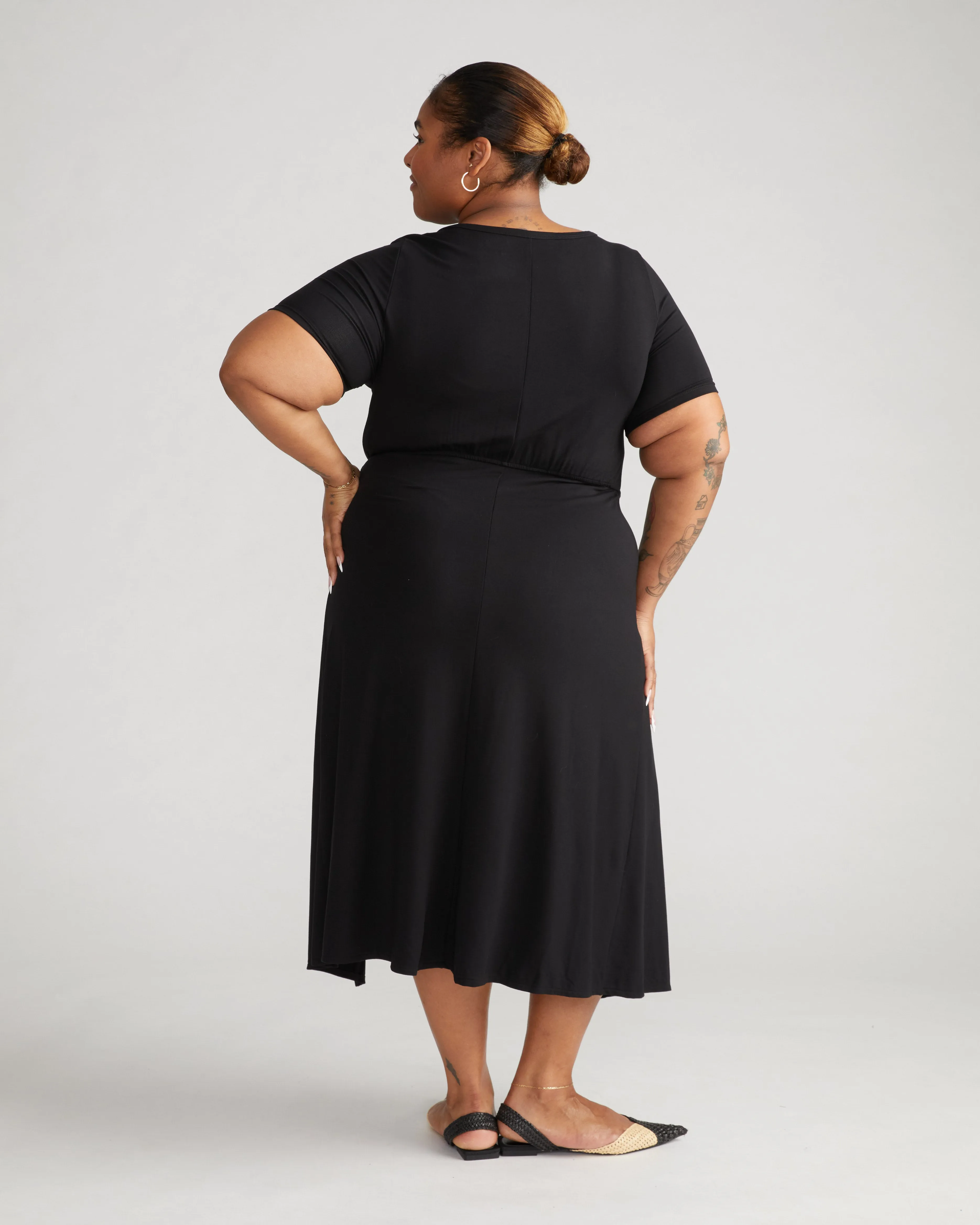 Palermo Divine Jersey Wrap Dress - Black sold by Universal Standard product image thumbnail 2