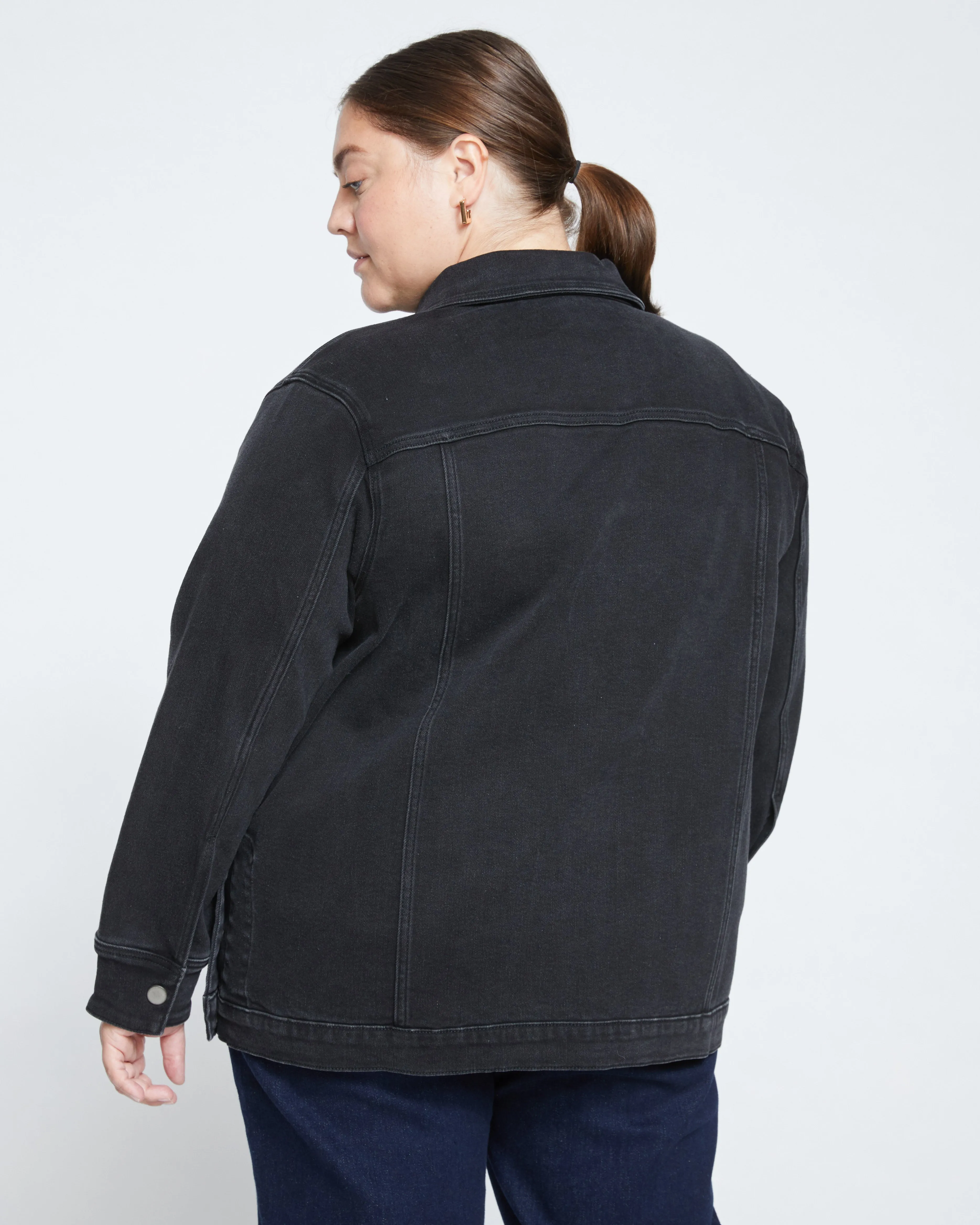 Denim Chore Jacket - Broken Black sold by Universal Standard product image thumbnail 5