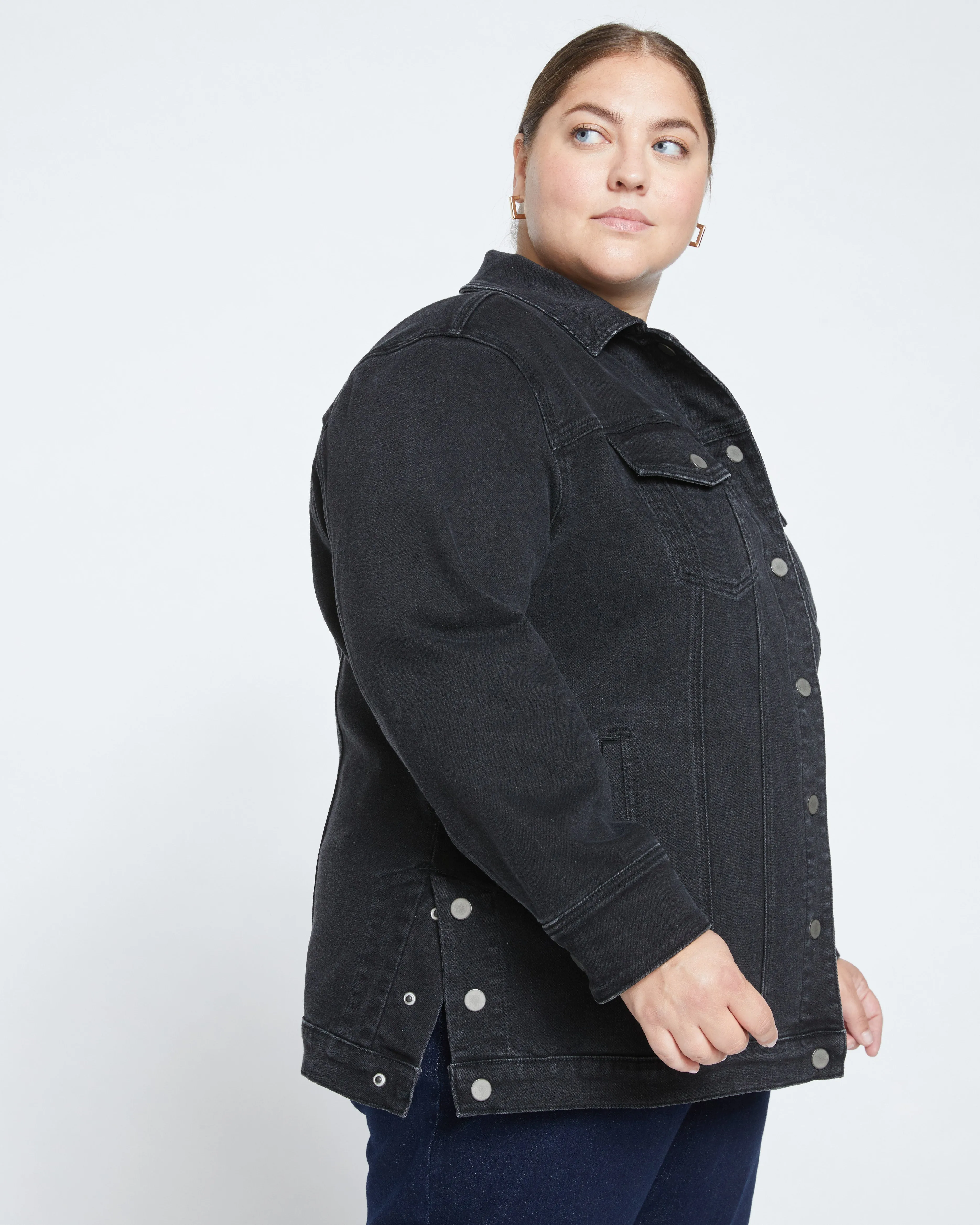 Denim Chore Jacket - Broken Black sold by Universal Standard product image thumbnail 3