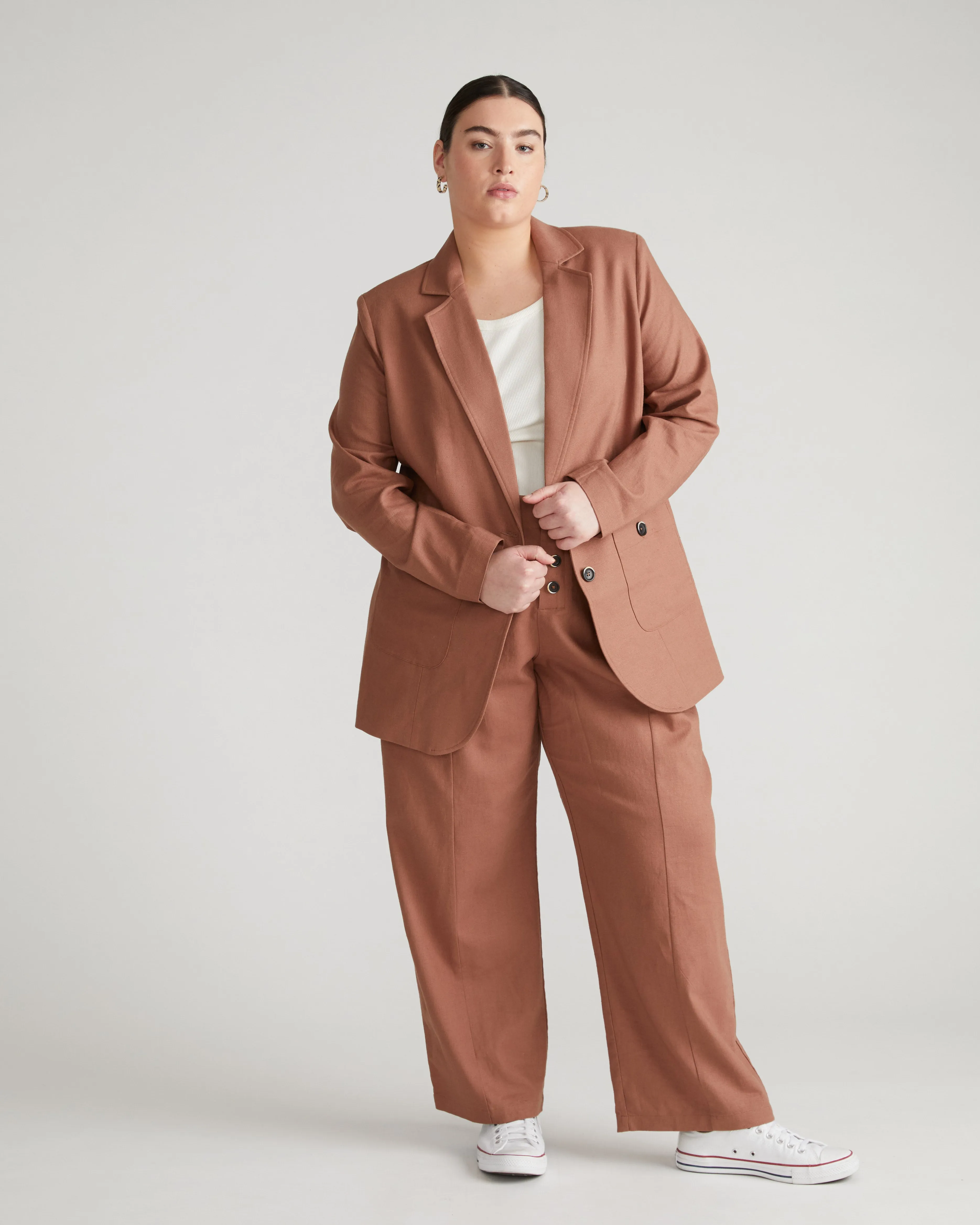 Coastal Linen Blazer - Coco Loco sold by Universal Standard product image thumbnail 2