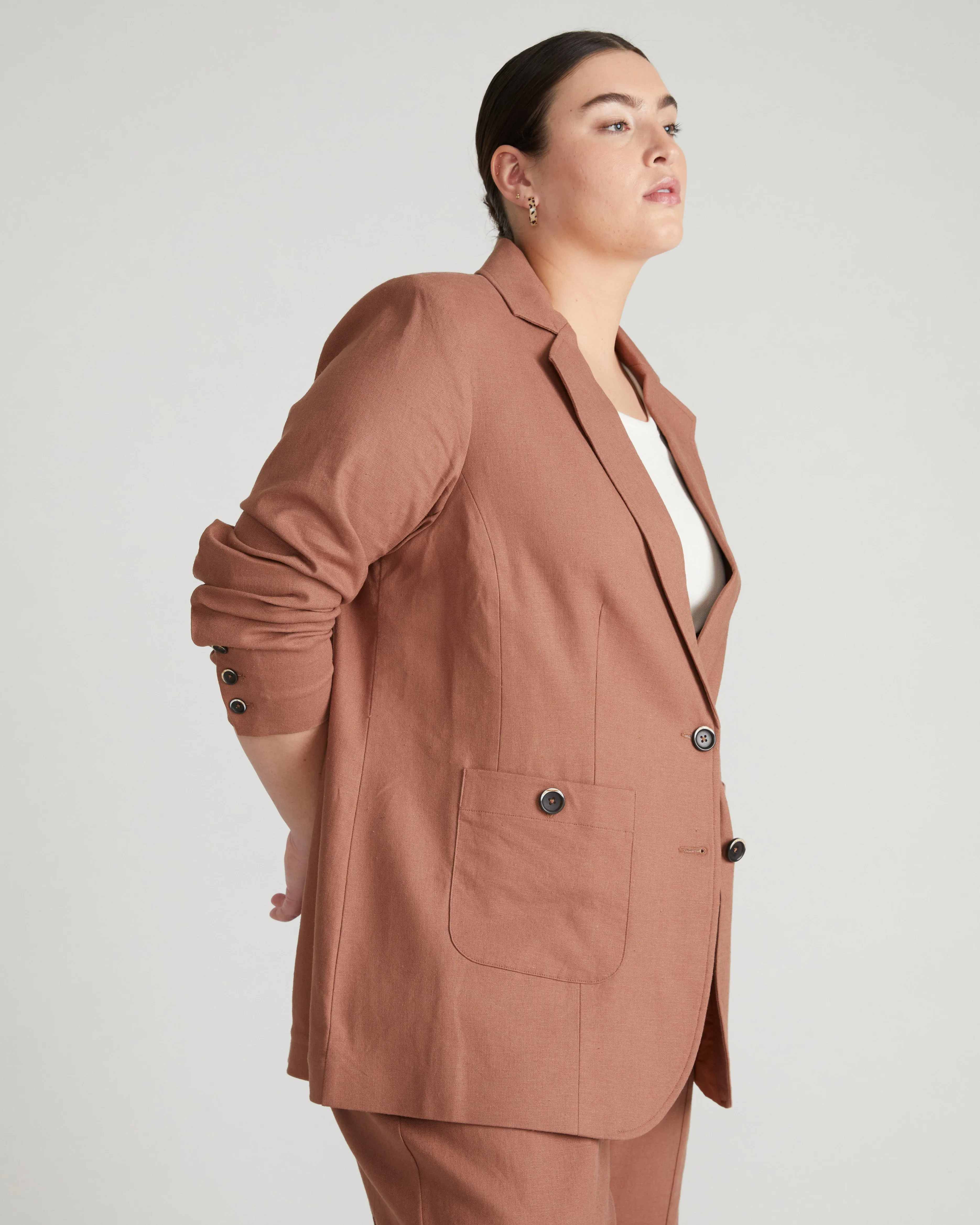 Coastal Linen Blazer - Coco Loco sold by Universal Standard product image thumbnail 3