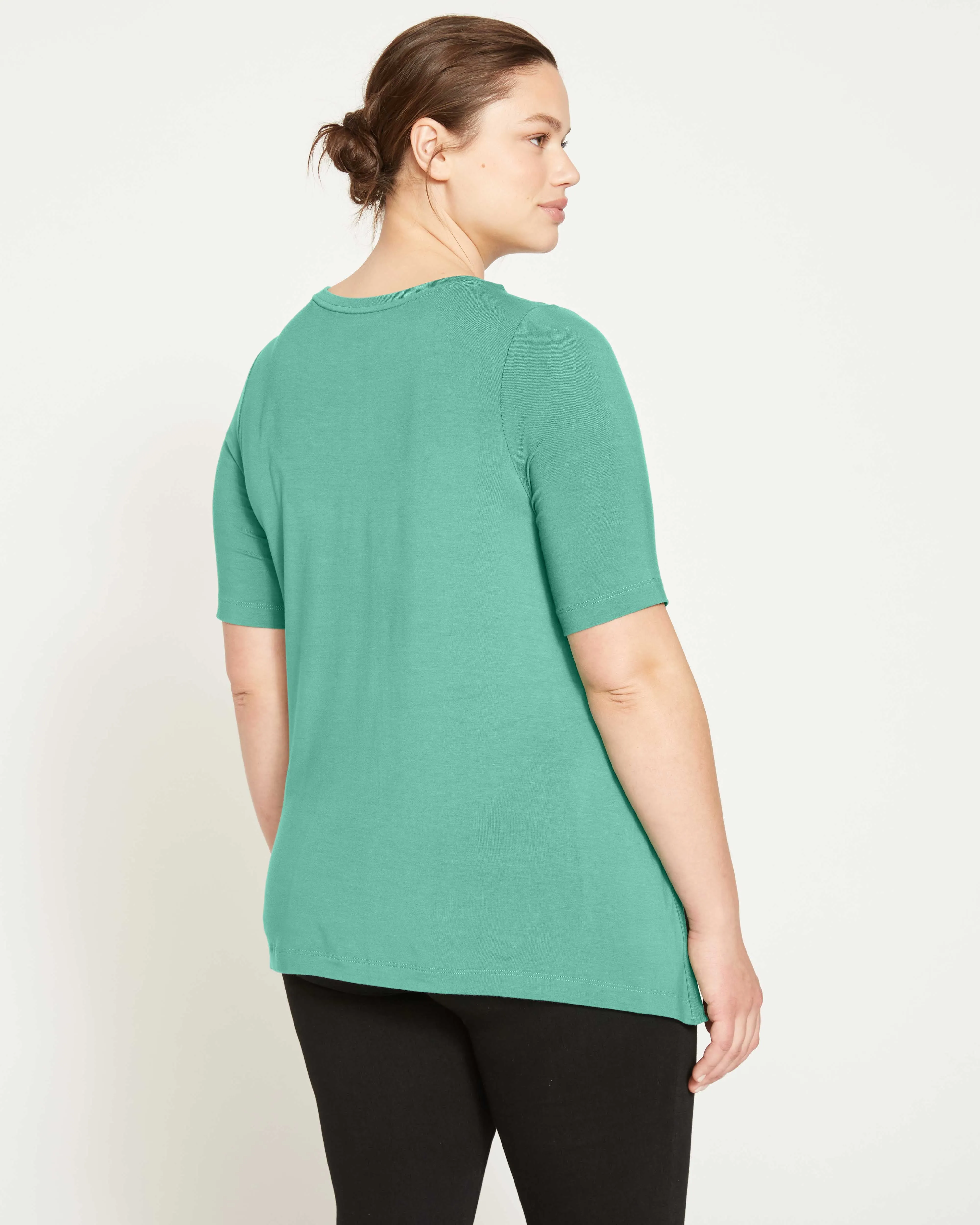 Open Side Short Sleeve Tee - Mint sold by Universal Standard product image thumbnail 4