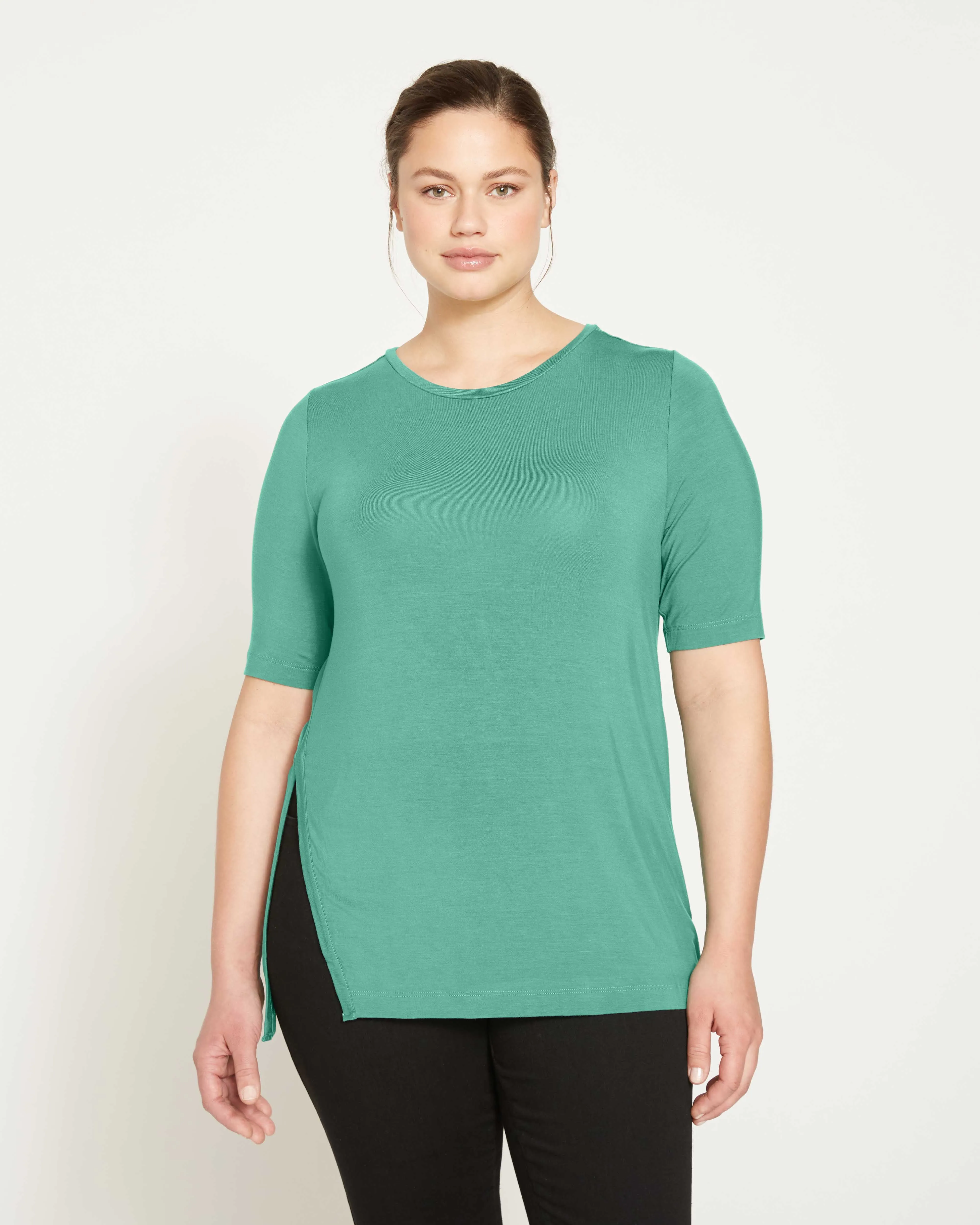 Open Side Short Sleeve Tee - Mint sold by Universal Standard product image thumbnail 3